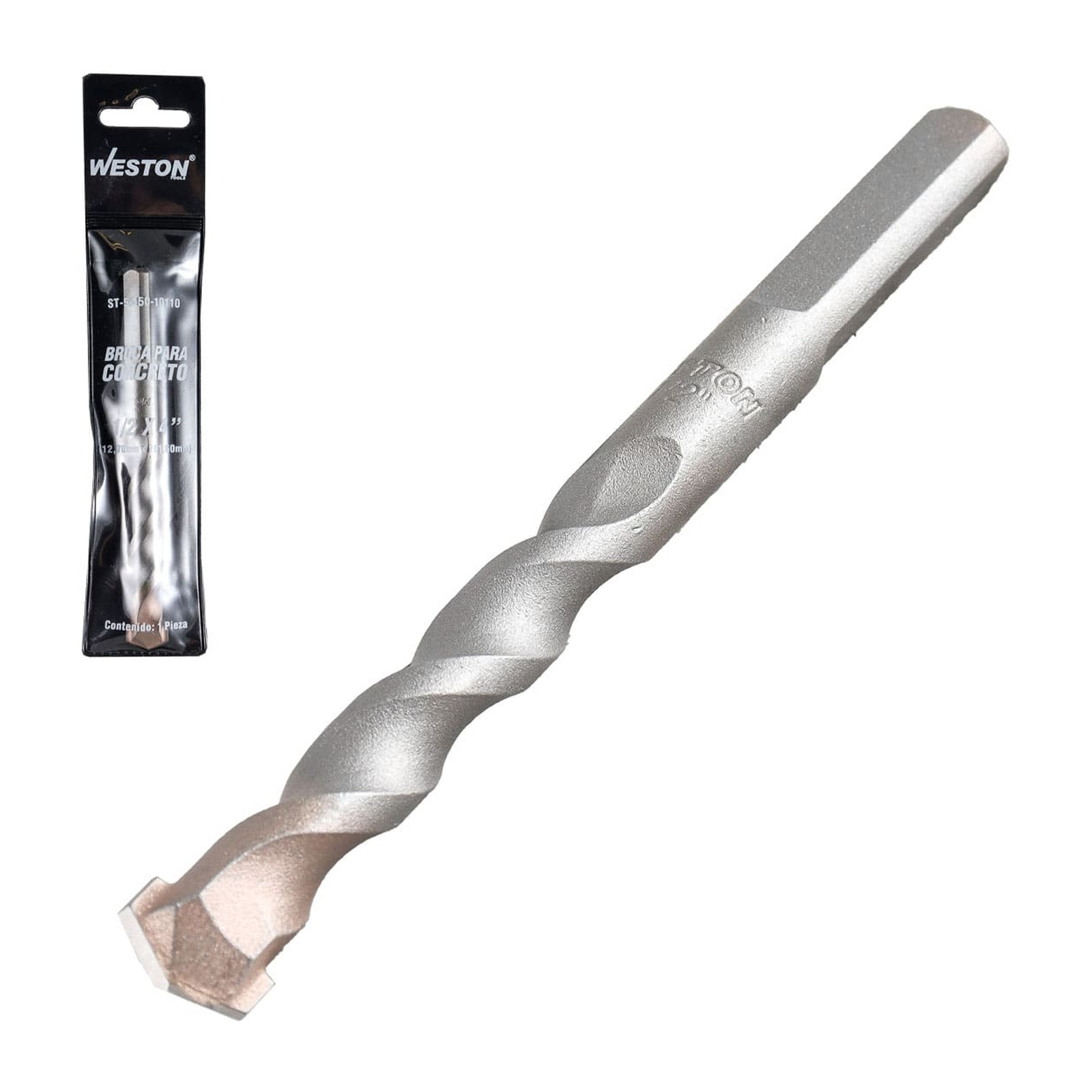 Broca para Concreto 1/2" x 4" Weston (Paquete de 10 piezas)
