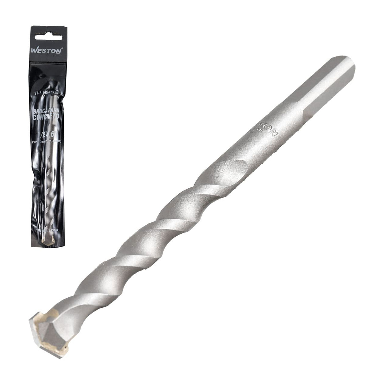 Broca para Concreto 1/2" x 6" Weston (Paquete de 10 piezas)