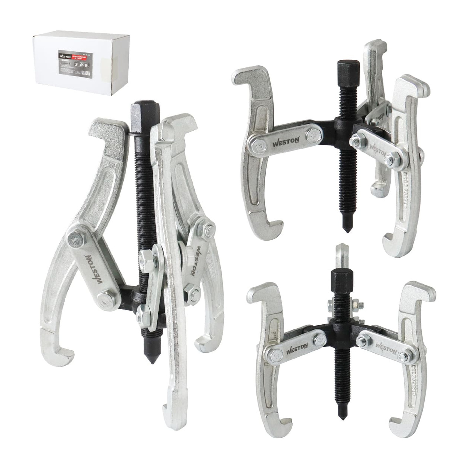 Juego de Extractores de Poleas 3 Quijadas 3", 4" y 6" WESTON