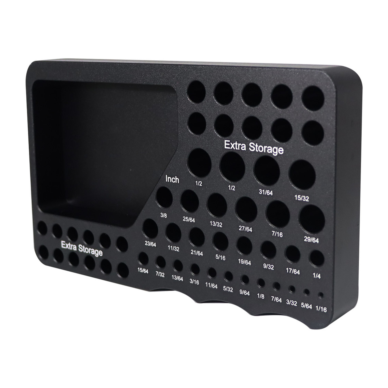 ORGANIZADOR BROCAS MAGNETICO 1/16"-1/2" (190x110x25mm) AGJ. EX. (12 DE 1/4" & 10 DE 3/8") - Imagen 2