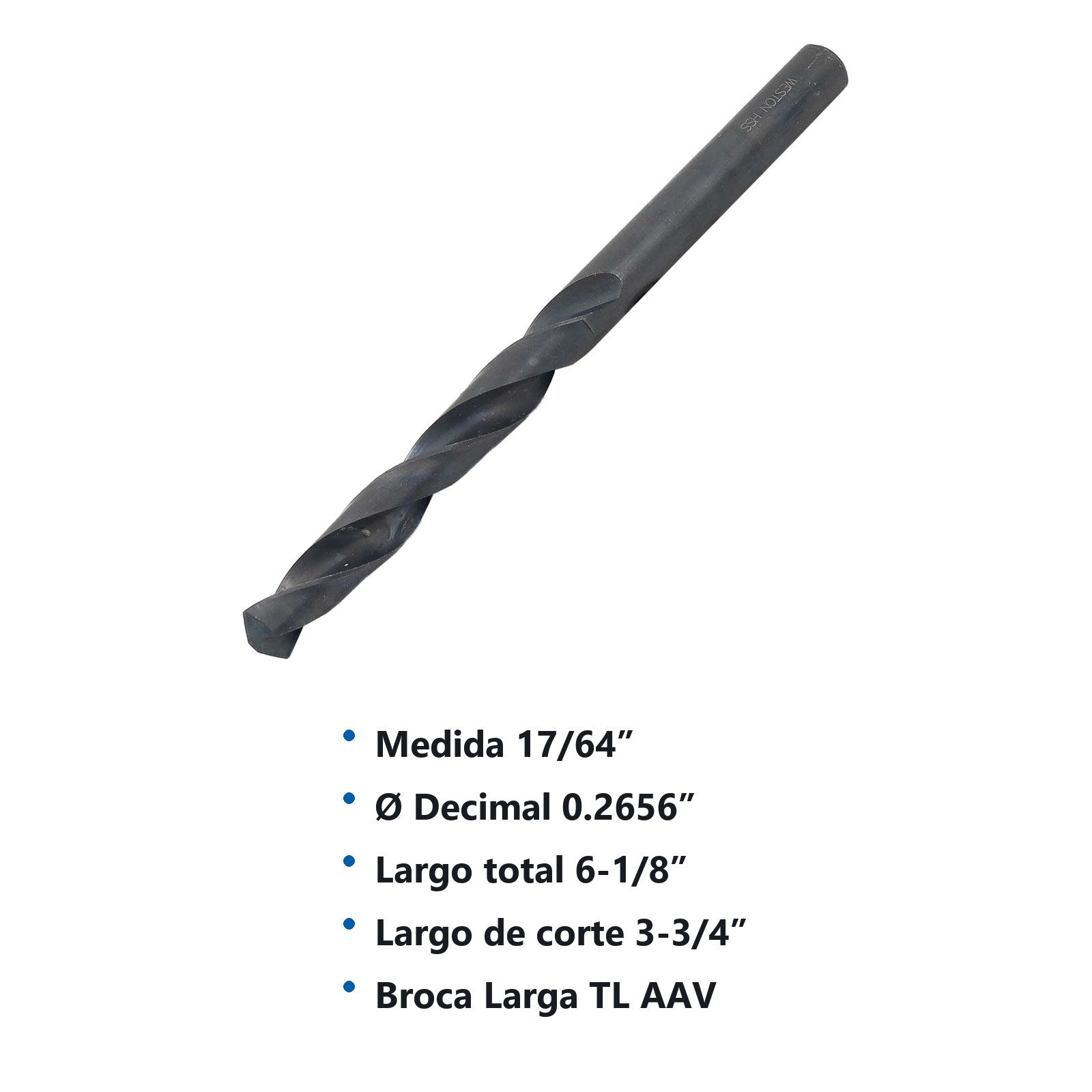 BROCA LARGA 17/64 X 6 1/8" TL - Imagen 2