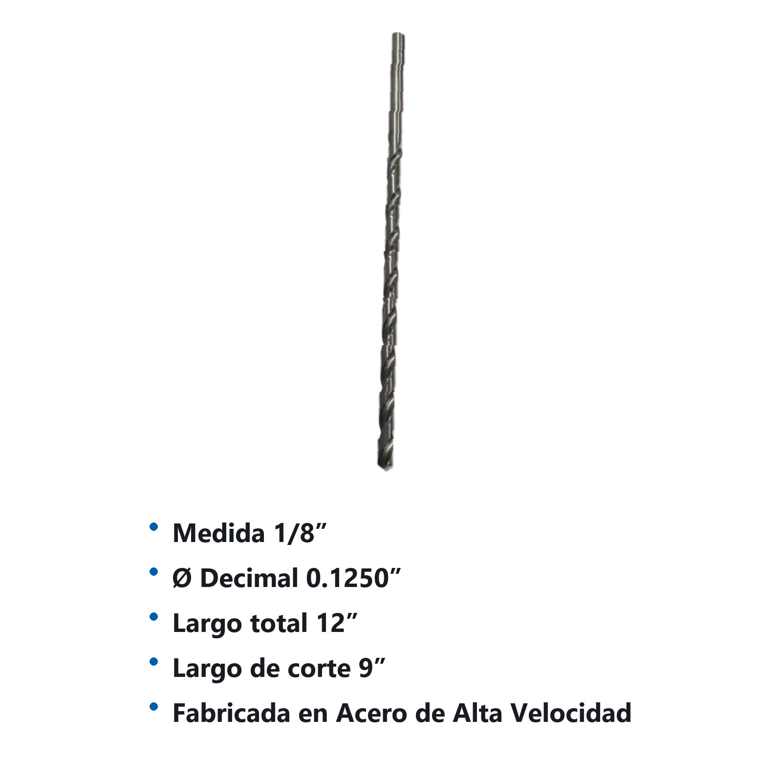 BROCA LARGA A.V.  1/8X12" - Imagen 2