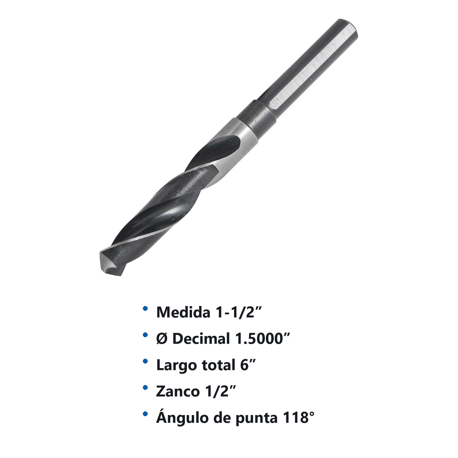 BROCA A.V. ZANCO 1/2" 1-1/2" - Imagen 4