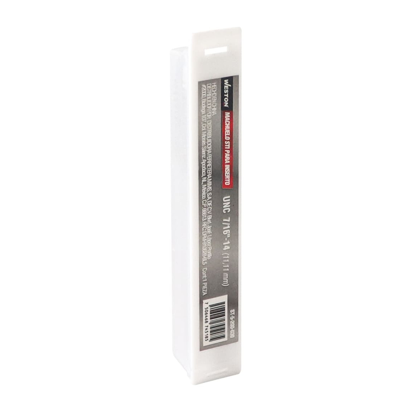 MACHUELO AAV STI PARA INSERTO HELICOIDAL UNC 7/16"-14 - Imagen 3