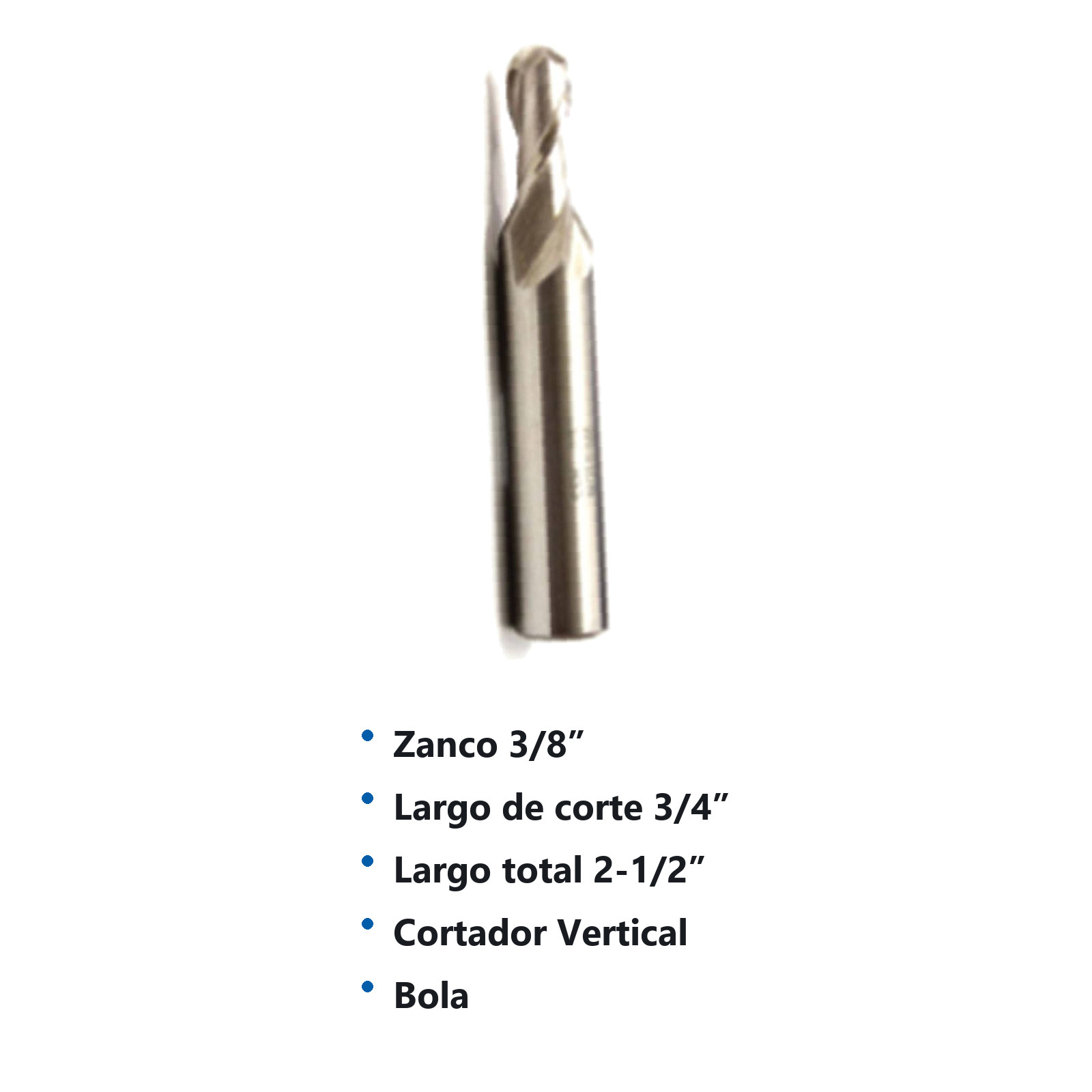 CORTADOR VERTICAL 5/16 X 3/8" BOLA 2F A. V. - Imagen 2