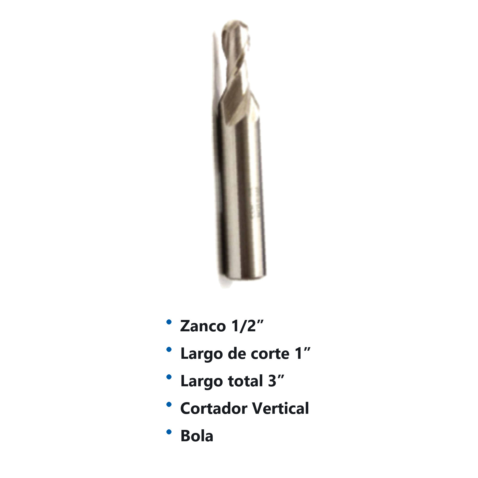 CORTADOR VERTICAL 1/2 X 1/2" BOLA 2F A. V. - Imagen 2