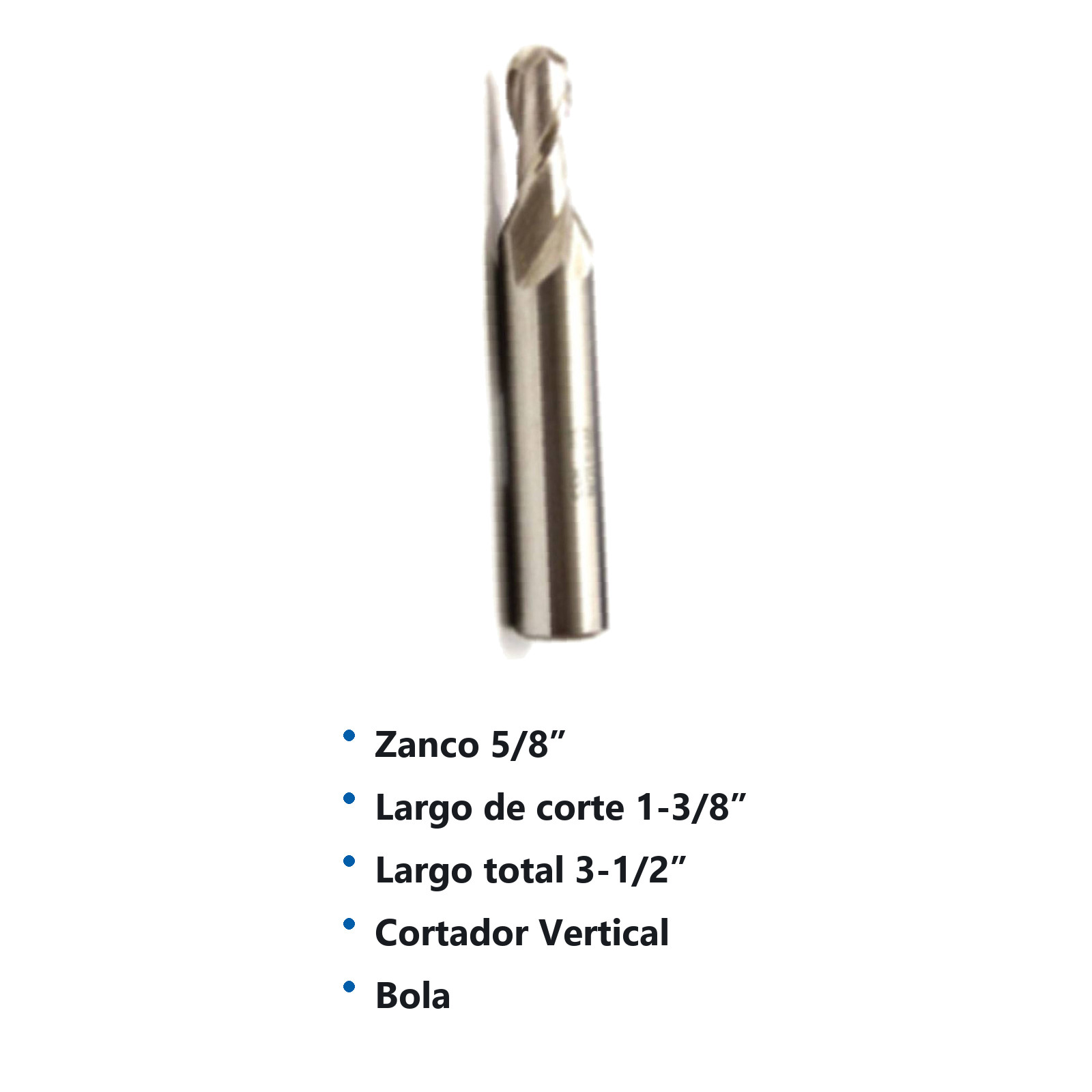 CORTADOR VERTICAL 5/8X5/8" BOLA 2F A. V. - Imagen 2