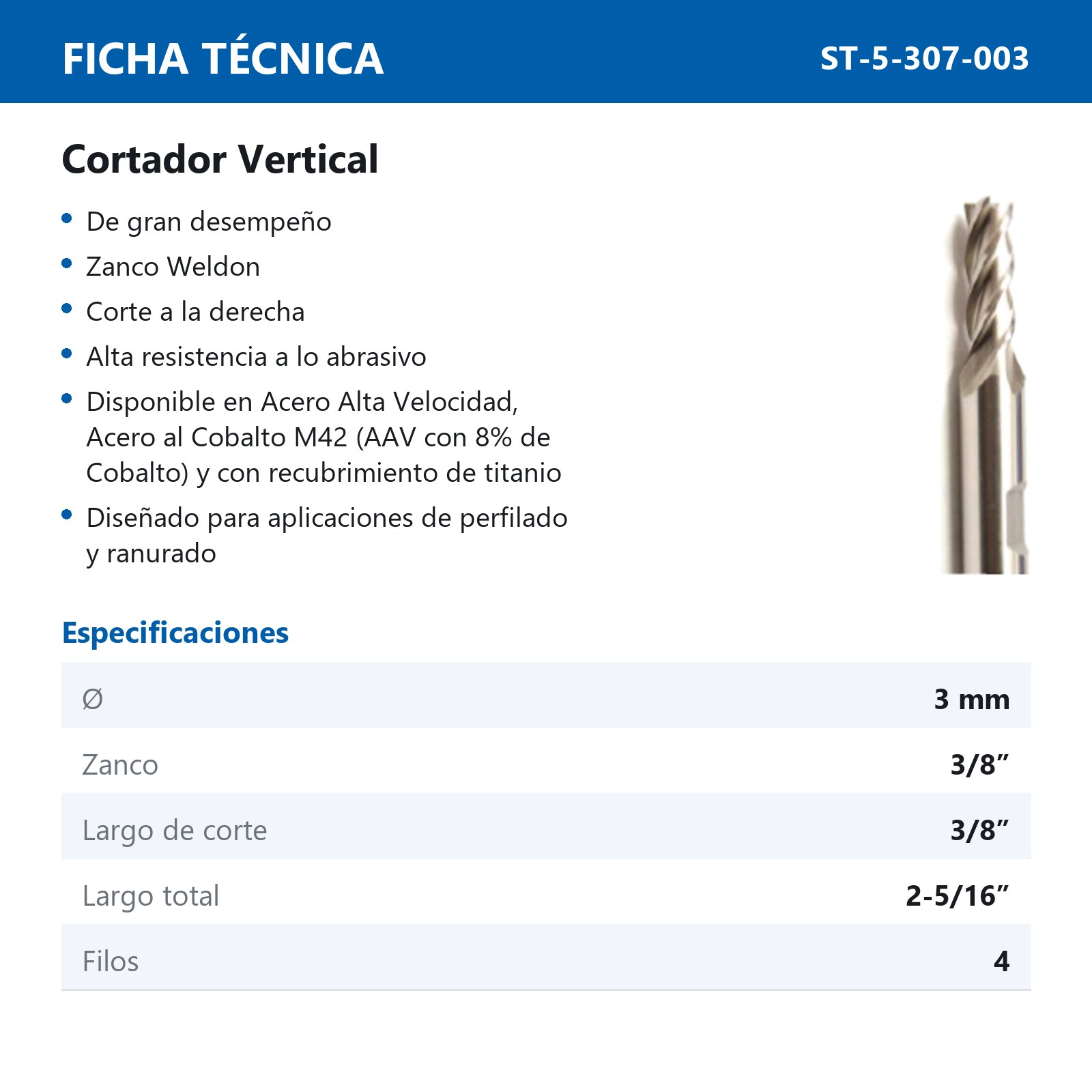 CORTADOR VERTICAL A.V. 3MM - Imagen 2