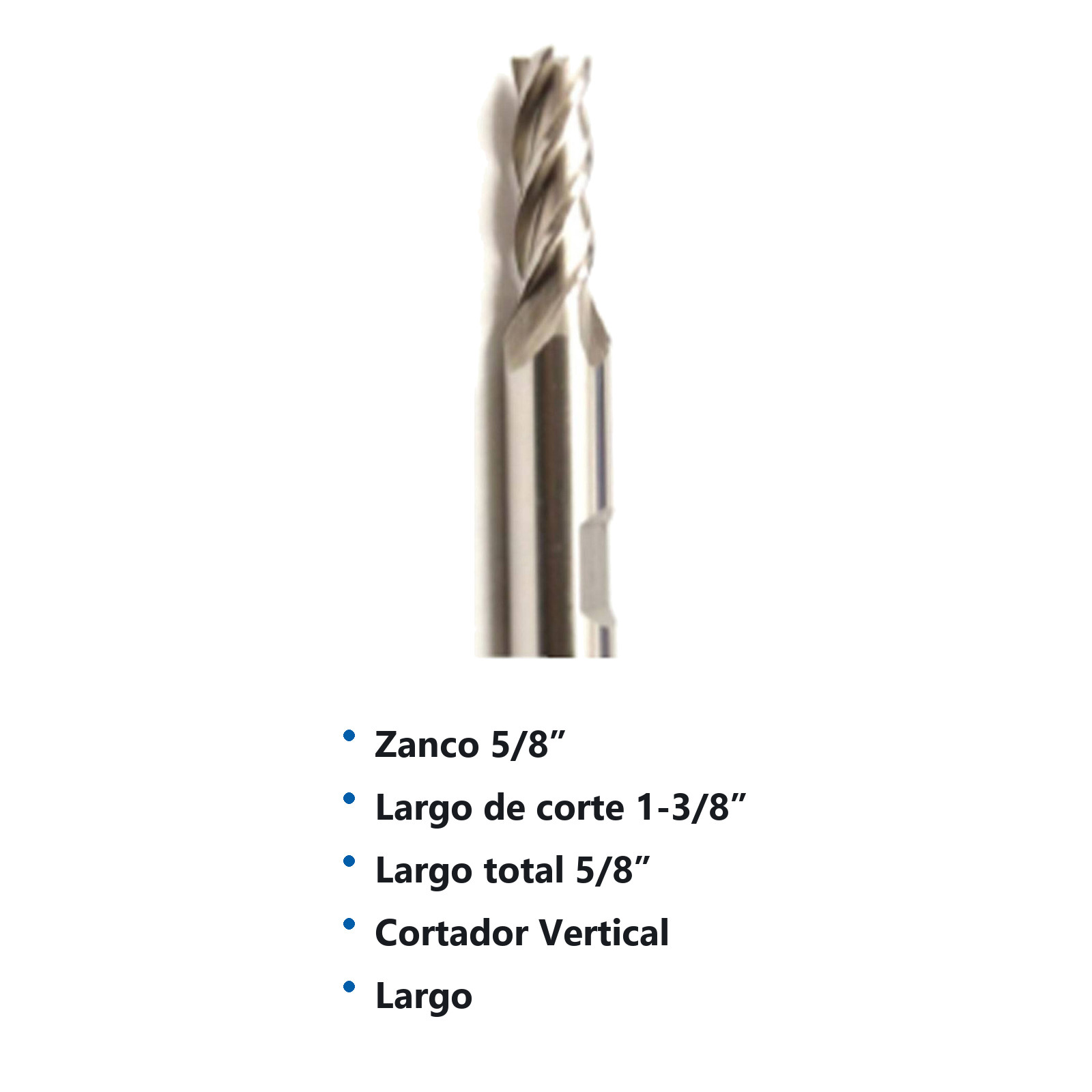 CORTADOR VERTICAL 5/8 X 5/8" 2F LARGO - Imagen 2