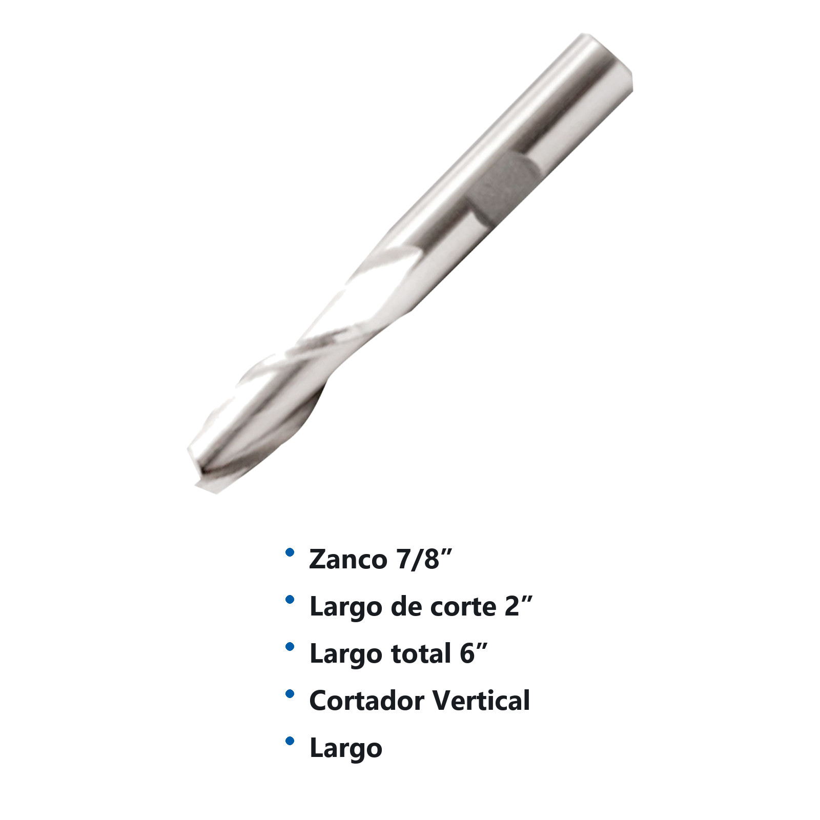 CORTADOR VERTICAL 7/8 X 7/8" 2F LARGO - Imagen 2