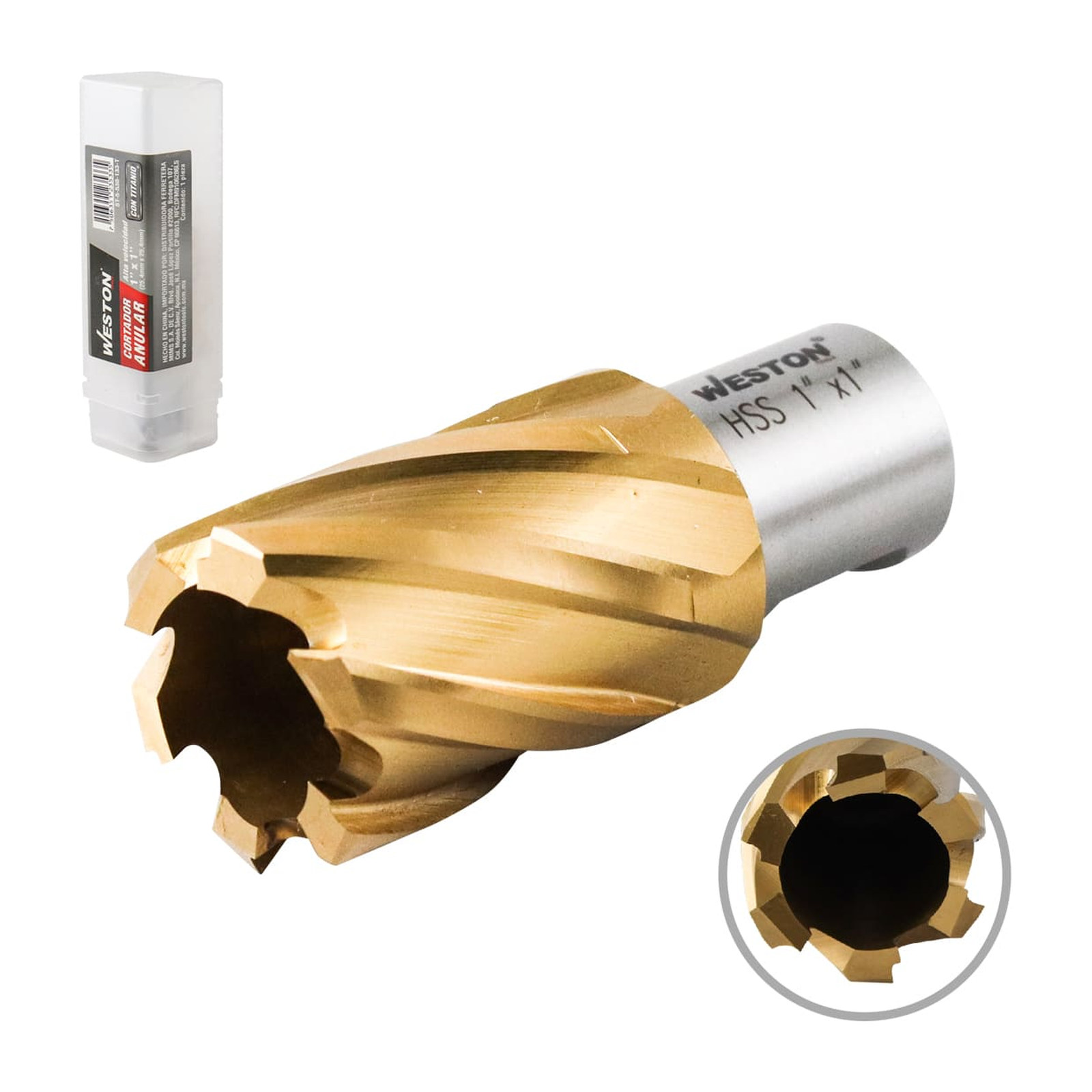 Cortador Anular con Titanio WESTON 9/16" x 1"