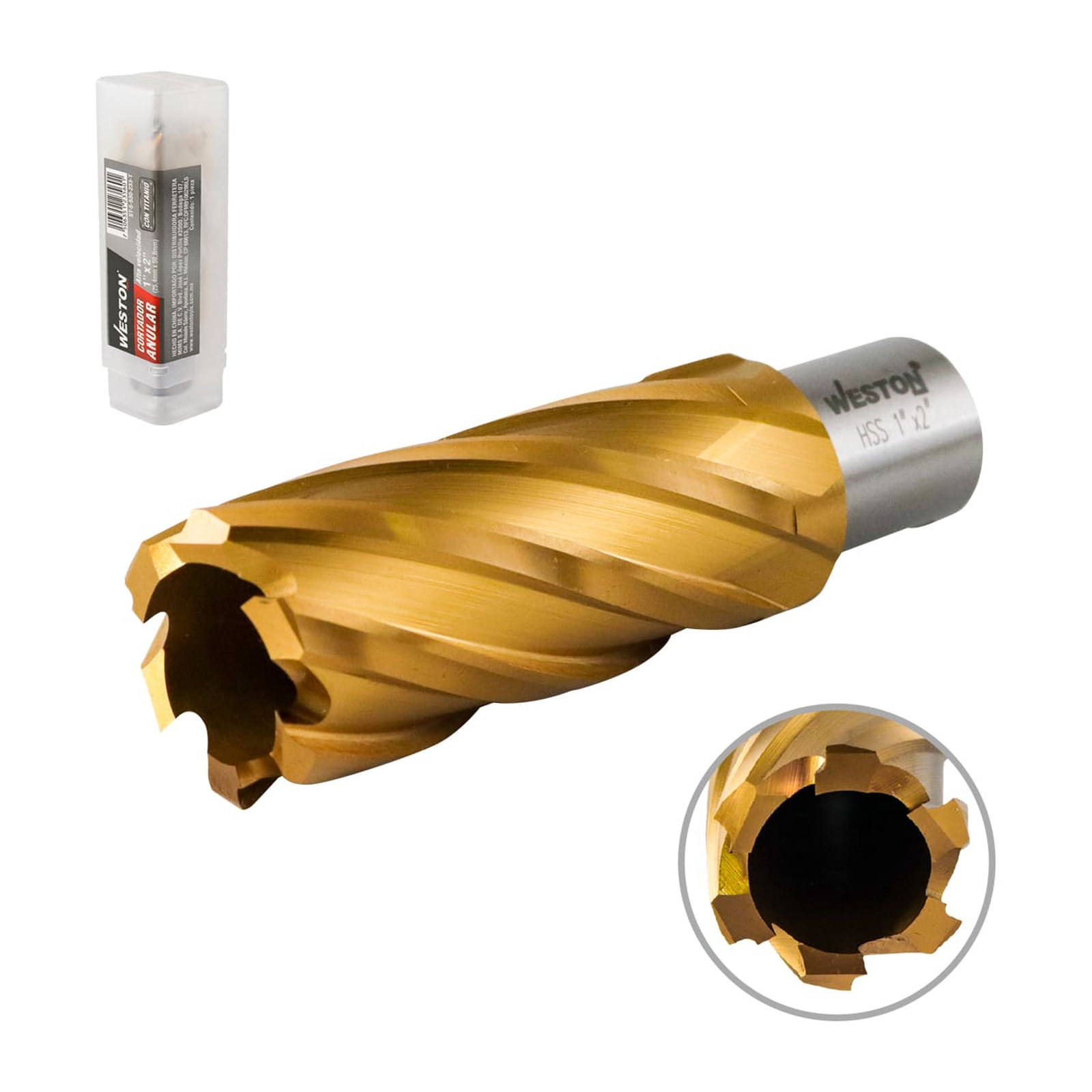 Cortador Anular con Titanio 1" x 2" Weston