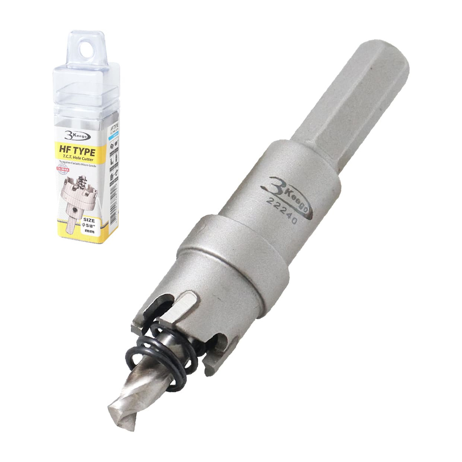 Cortador Anular TCT Tipo HF 5/8" Zanco 3/8" 3KEEGO
