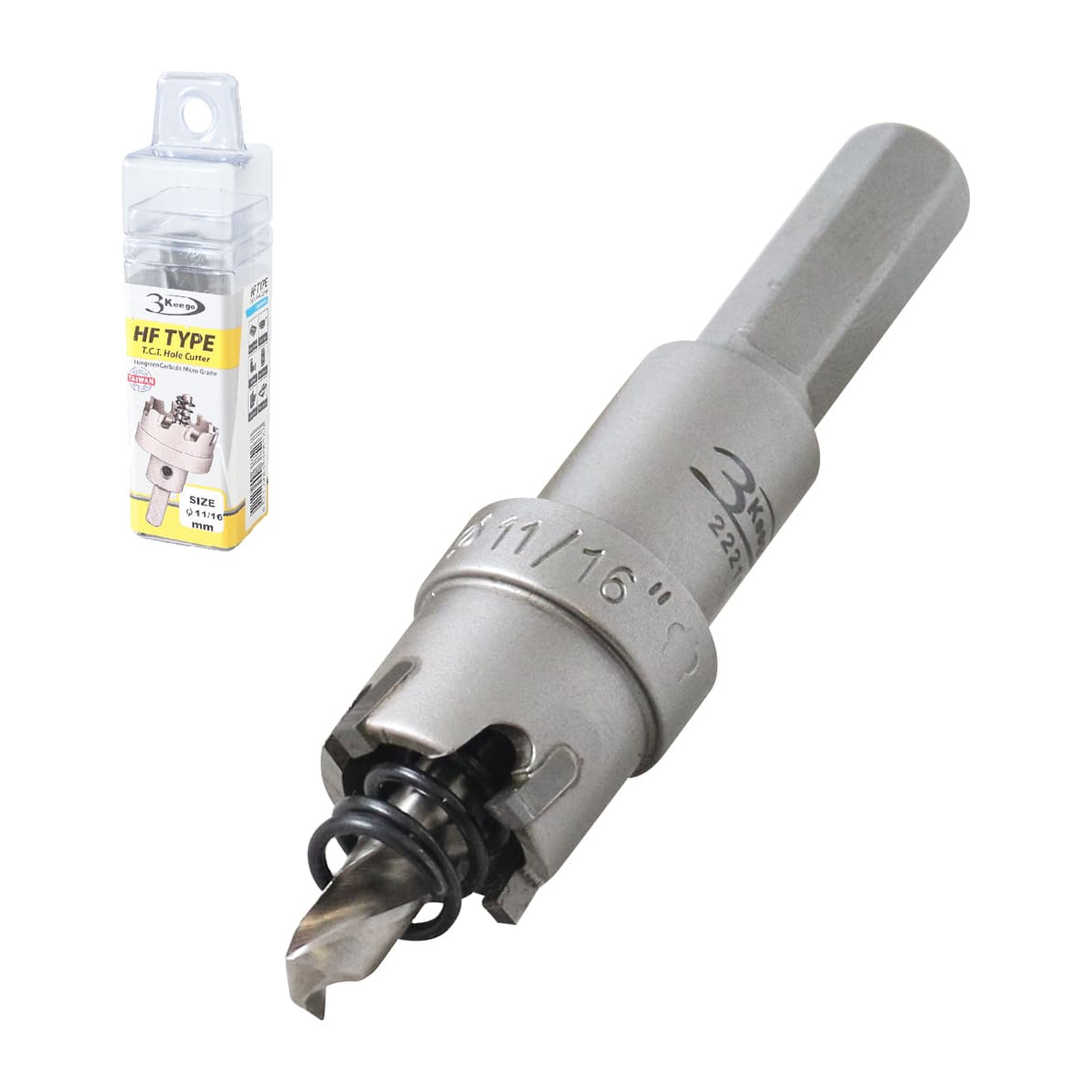 Cortador Anular TCT Tipo HF 11/16" Zanco 3/8" 3KEEGO