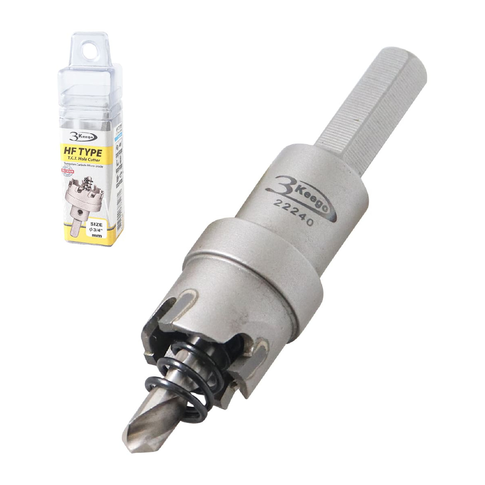 Cortador Anular TCT Tipo HF 3/4" Zanco 3/8" 3KEEGO