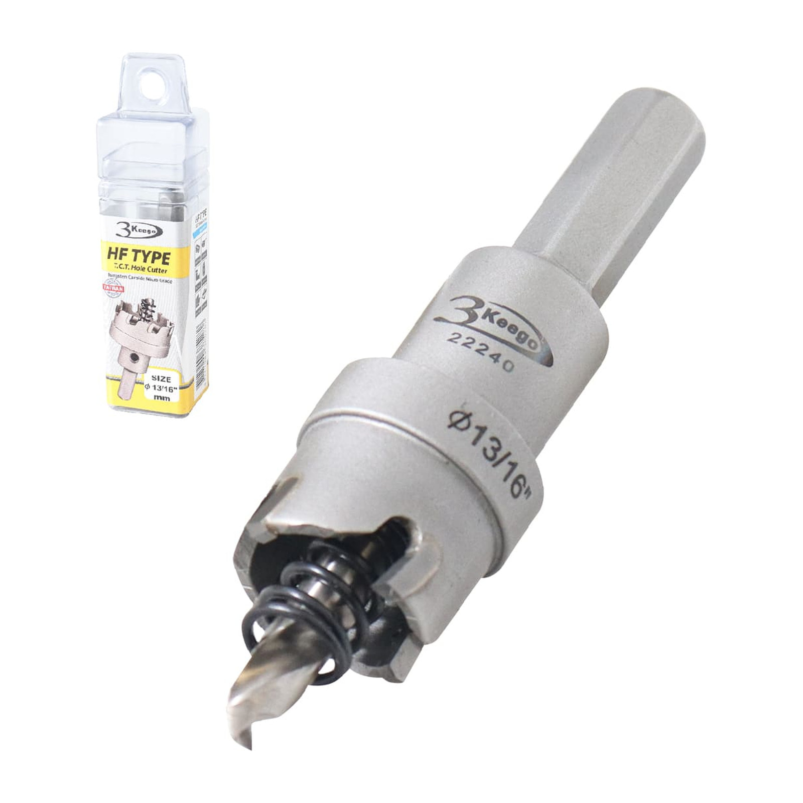 Cortador Anular TCT Tipo HF 13/16" Zanco 3/8" 3KEEGO