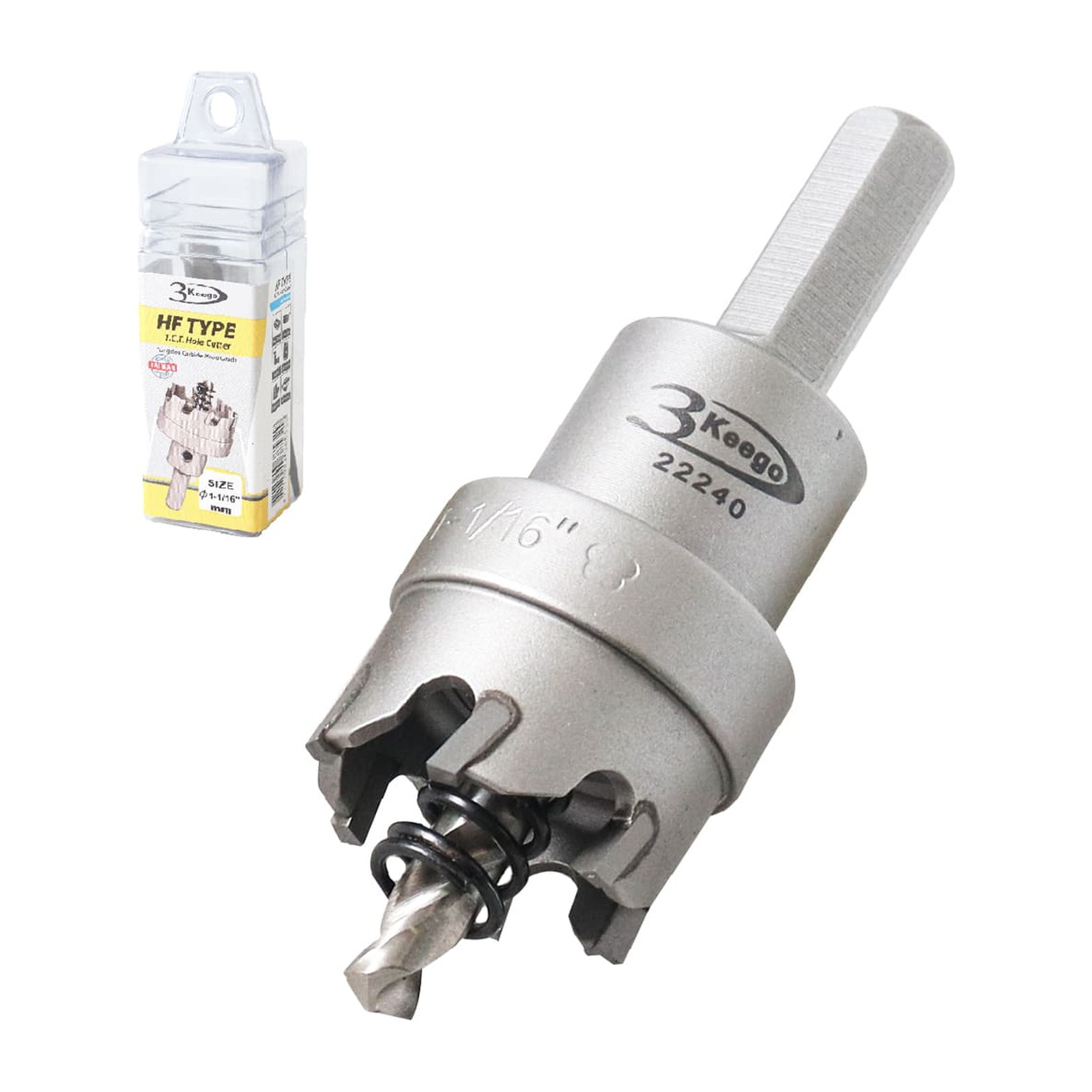 Cortador Anular TCT Tipo HF 1-1/16" Zanco 3/8" 3KEEGO