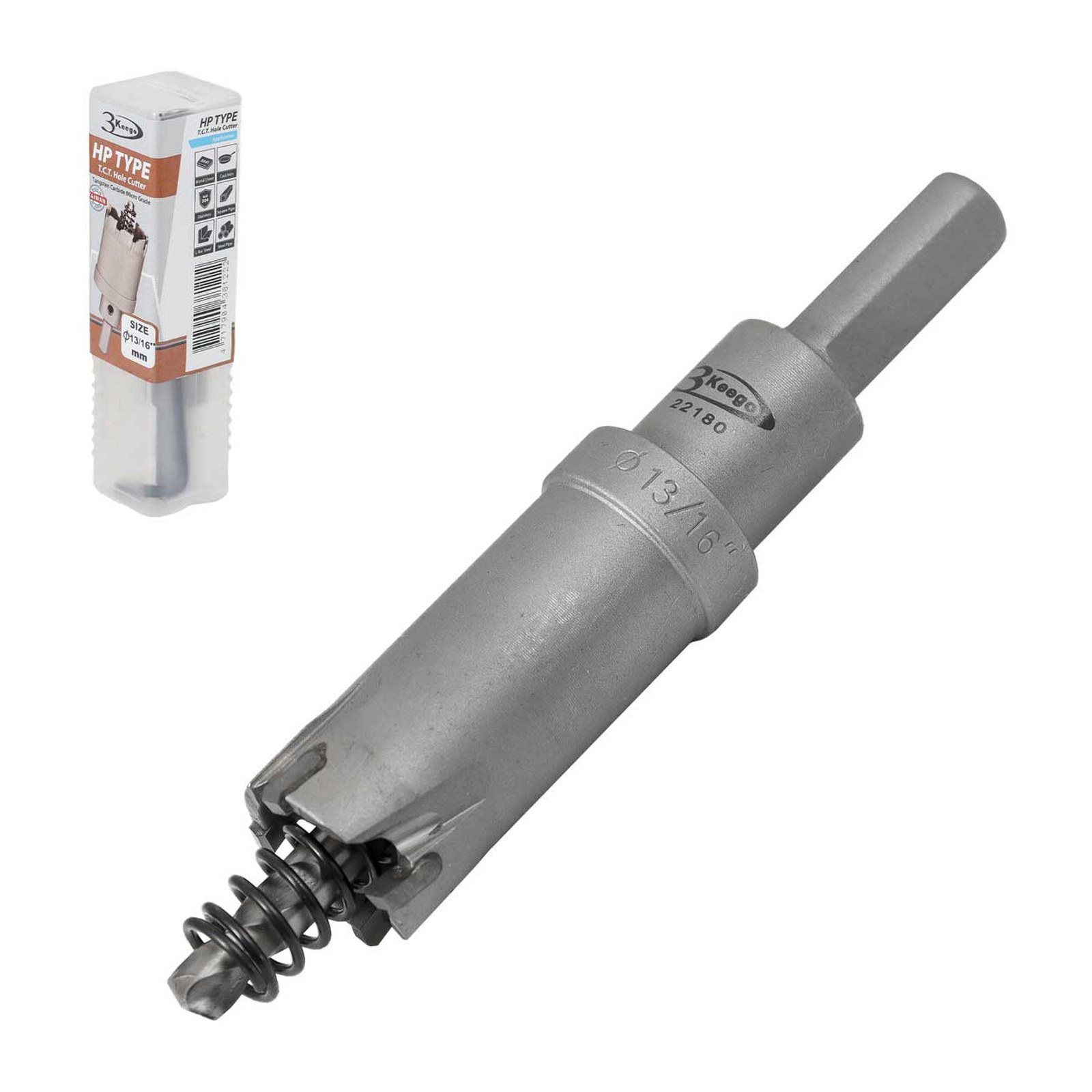 Cortador Anular TCT Tipo HP 13/16" Zanco 3/8" 3KEEGO