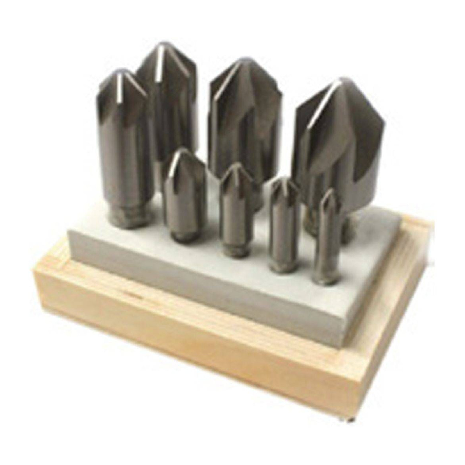 Juego de Avellanadores 60° 6 Filos 8 Piezas (1/4" a 1") Weston