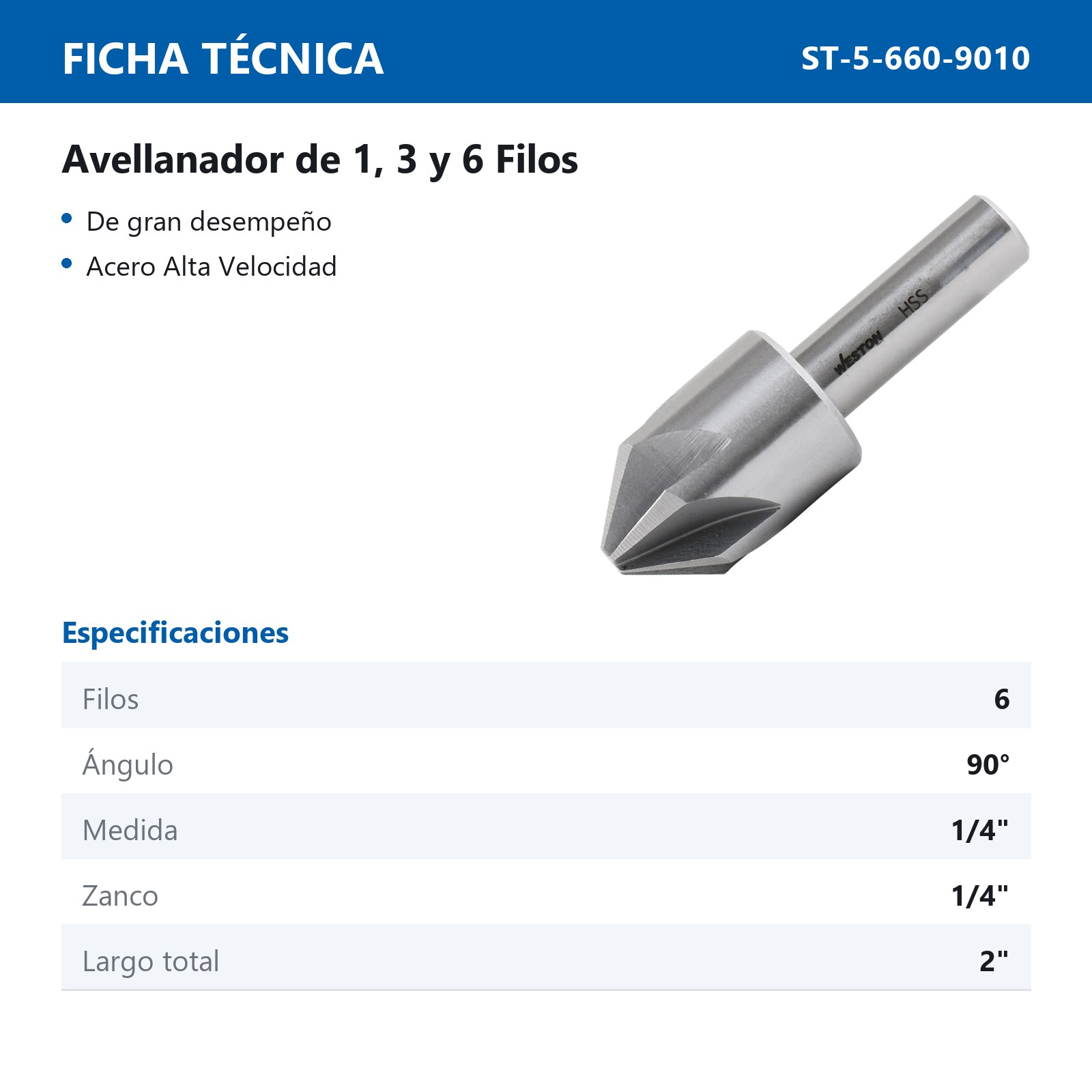 AVELLANADOR 1/4" / 90° / 6F AAV - Imagen 2