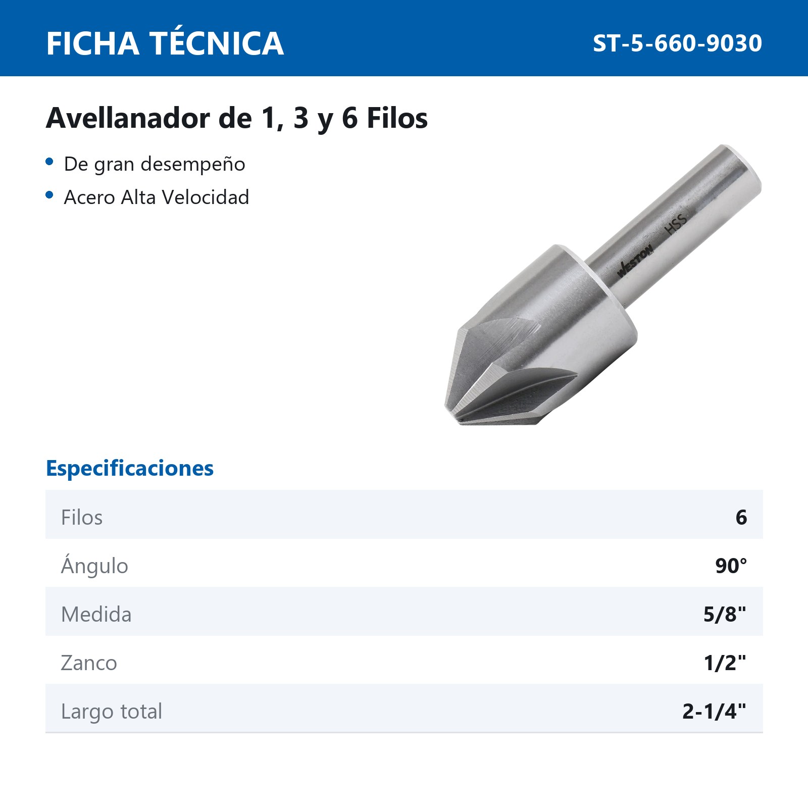 AVELLANADOR 5/8" / 90° / 6F AAV - Imagen 2