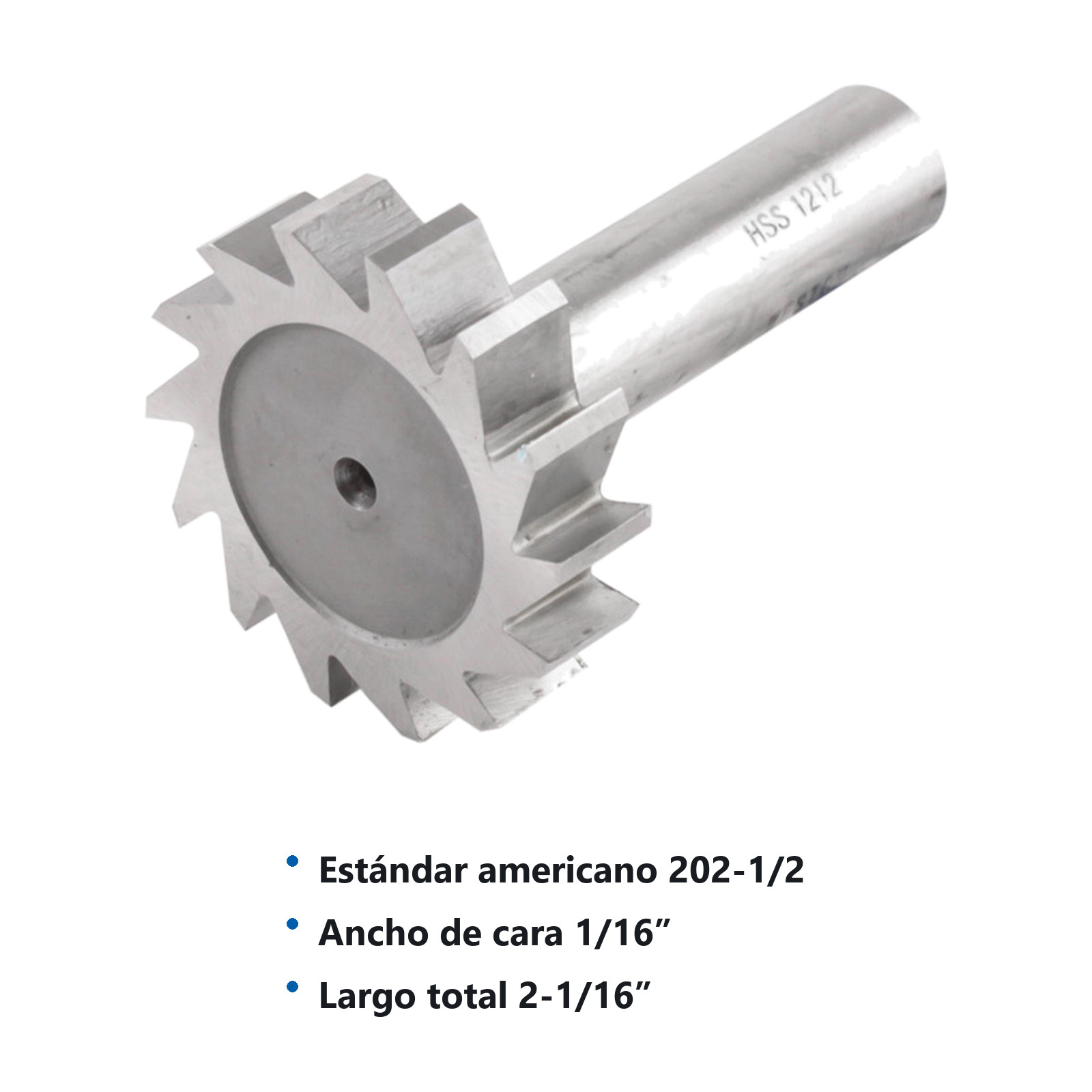 CORTADOR WOODRUFF # 202-1/2   5/16 X 1/16" A.V. - Imagen 2