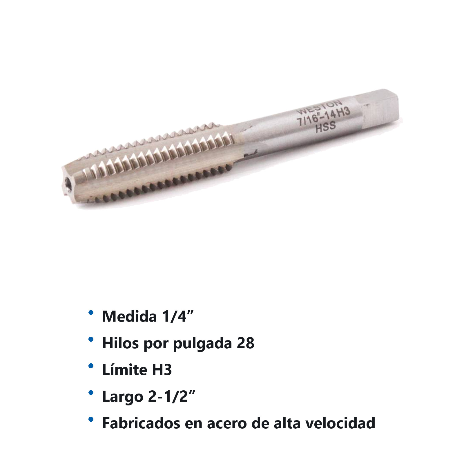 MACHUELO 1/4"-28 AAV - Imagen 2