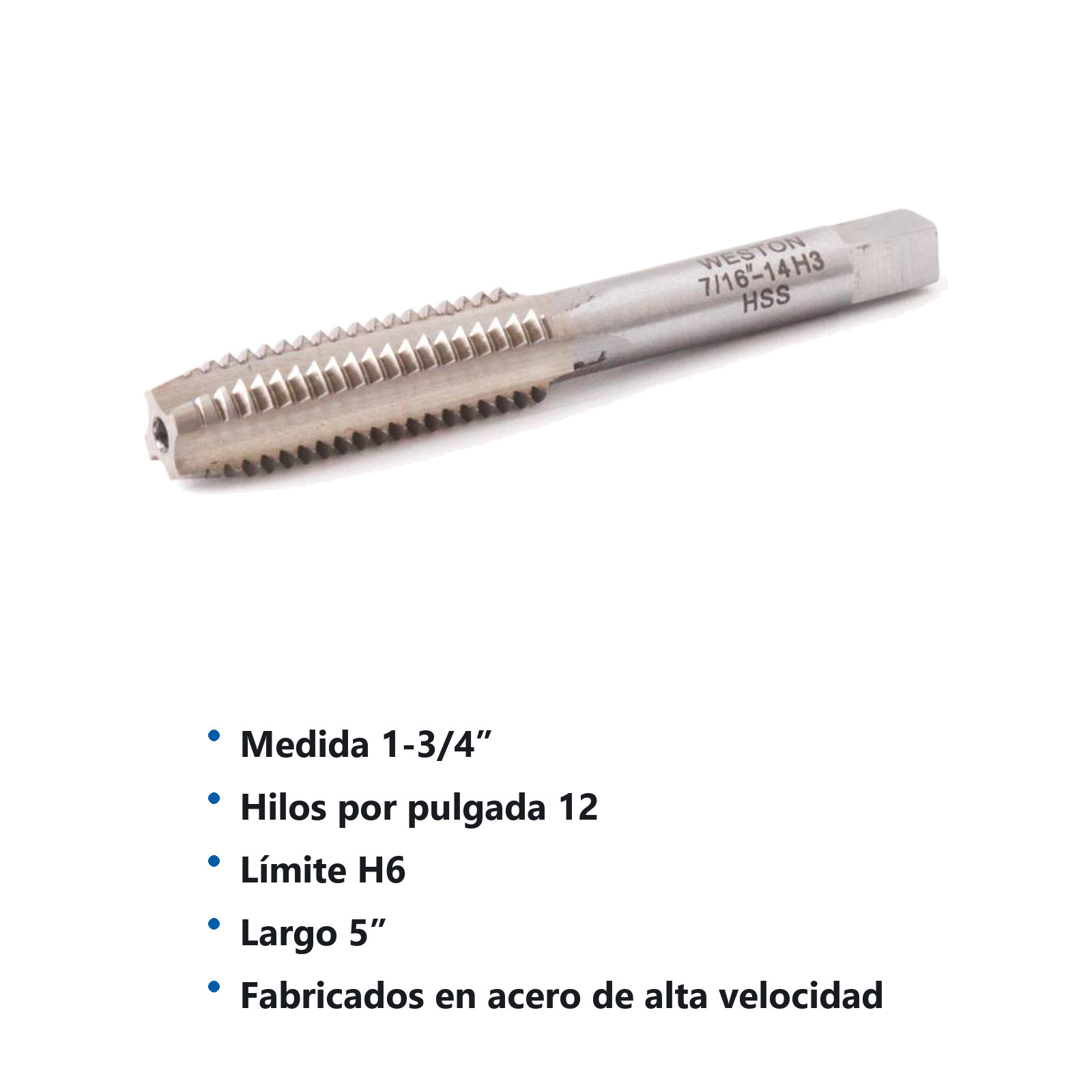MACHUELO 1-3/4"-12 AAV - Imagen 2