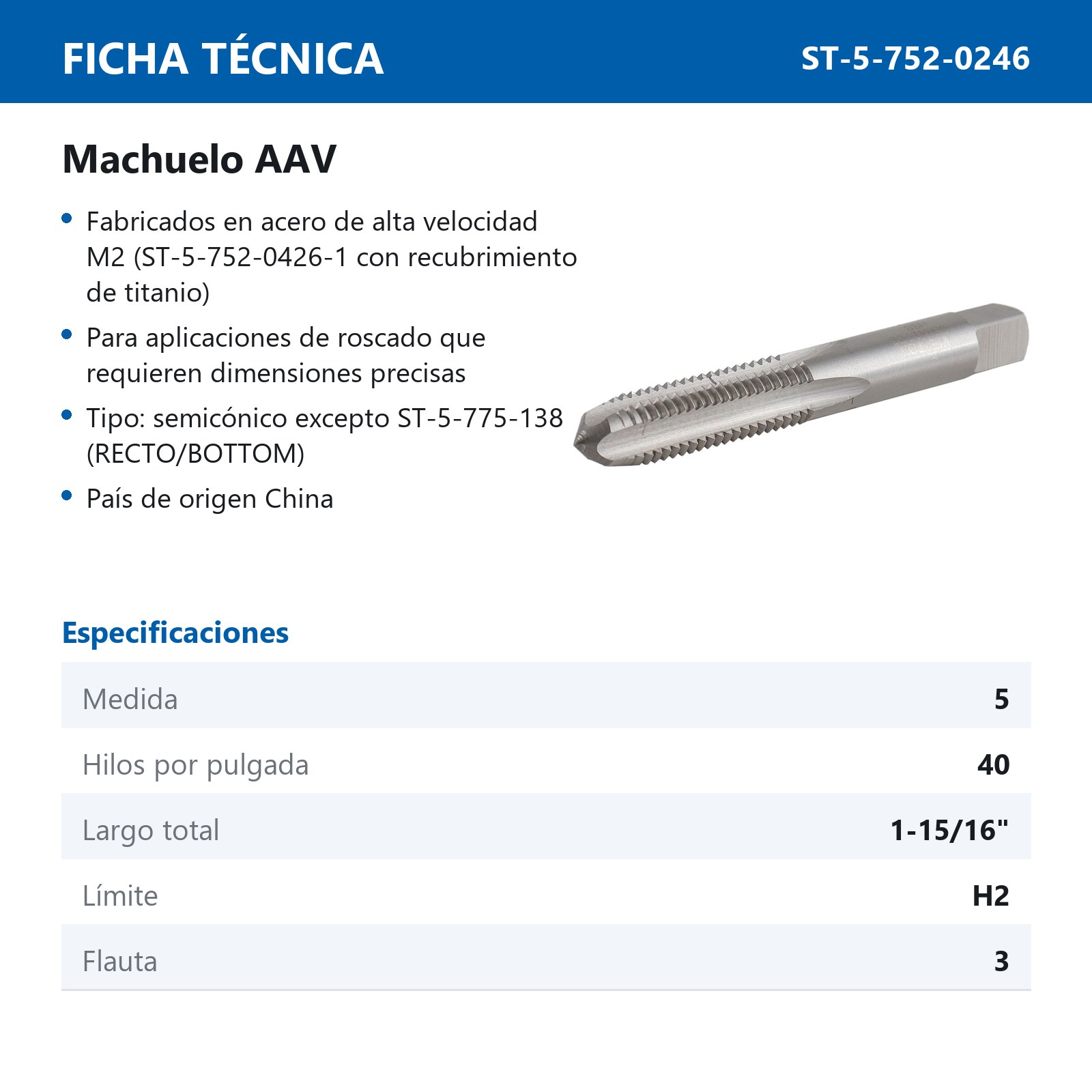 MACHUELO 5-40 AAV - Imagen 3