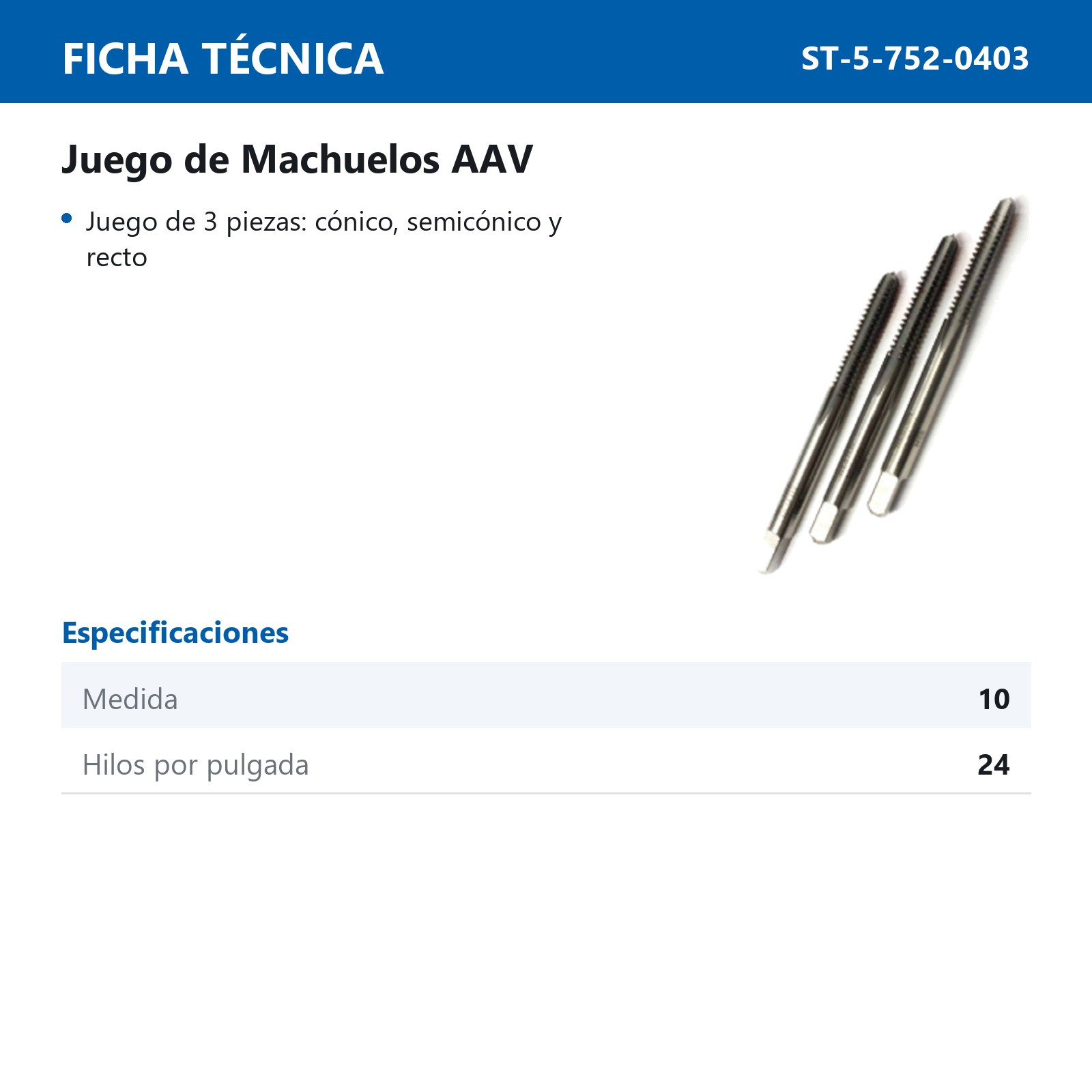 JUEGO MACHUELO 10-24 AAV - Imagen 2