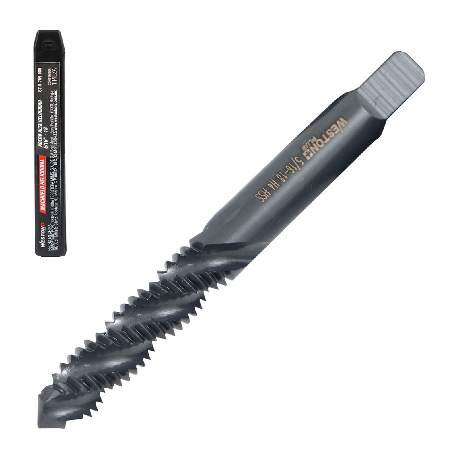 Machuelo Helicoidal 5/16"-18 AAV H4 Weston Plus