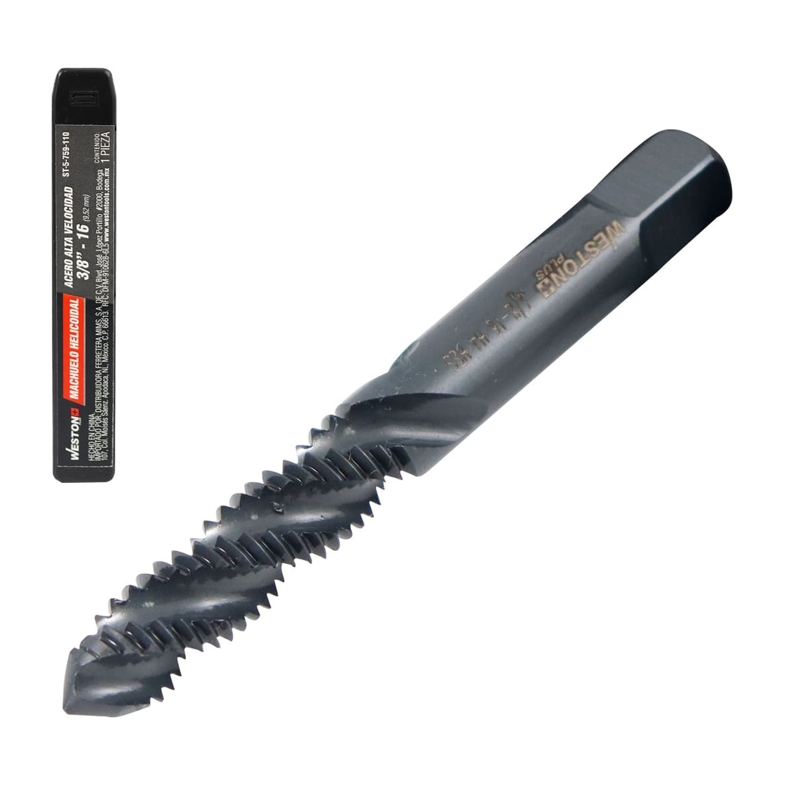 Machuelo Helicoidal 3/8"-16 H4 Weston Plus