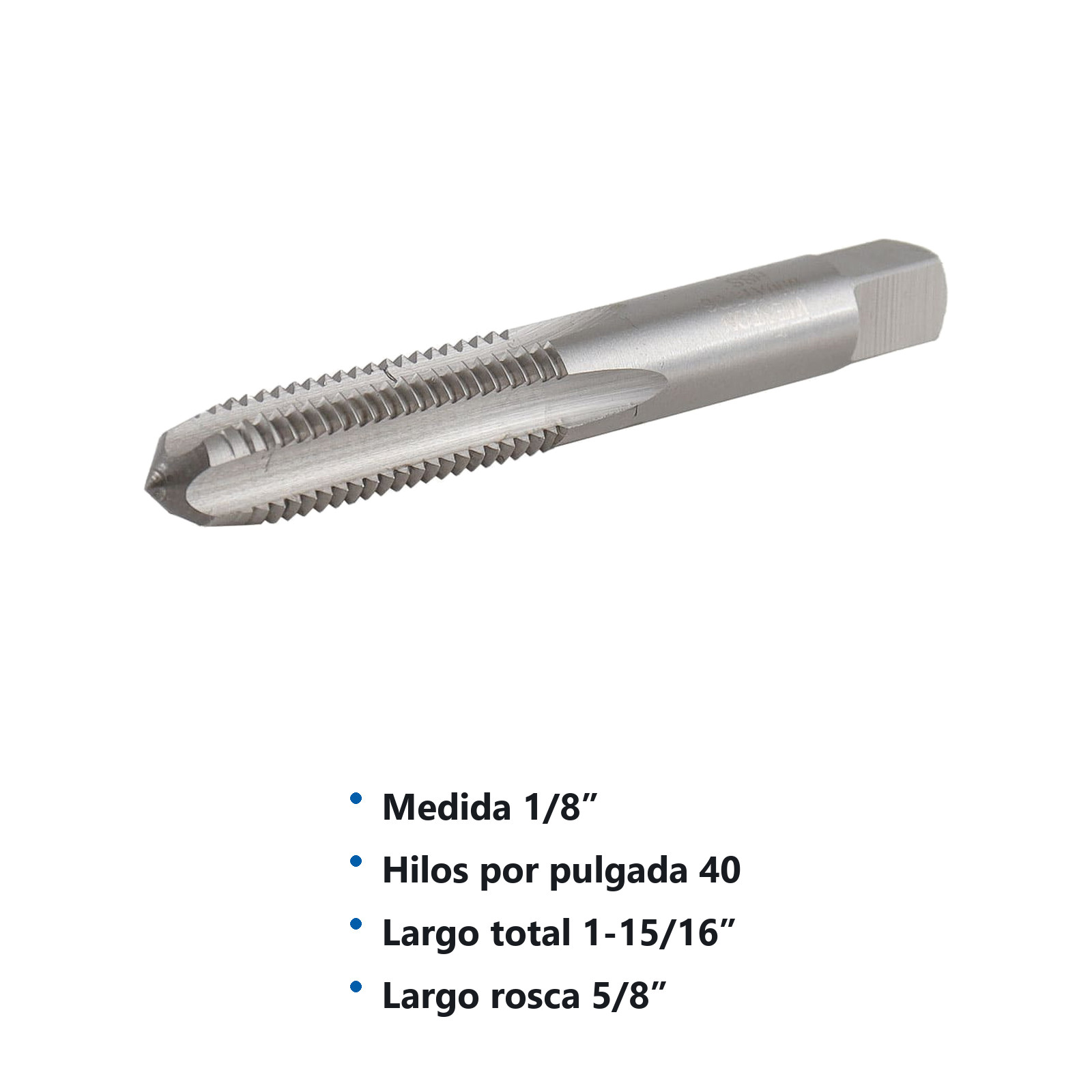 MACHUELO PLUG 1/8 X 40 A.C. - Imagen 2