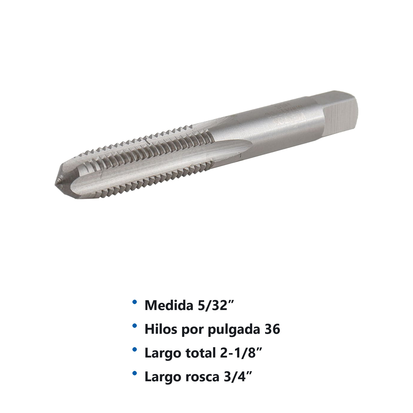 MACHUELO PLUG 5/32 X 36 A.C. - Imagen 2