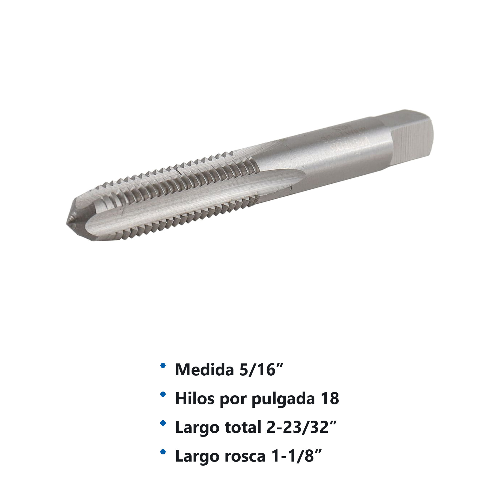 MACHUELO PLUG 5/16 X 18 A.C. - Imagen 2