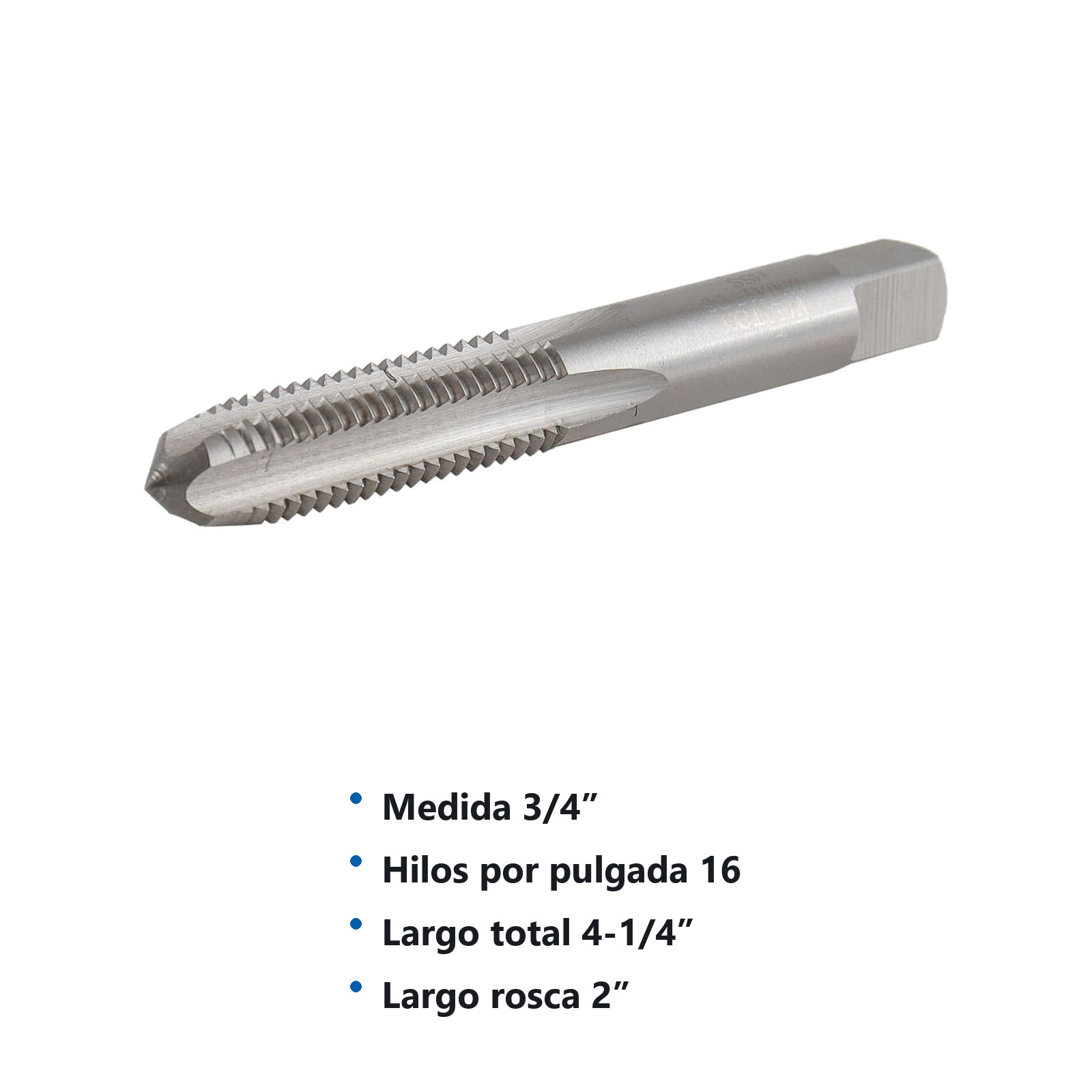 MACHUELO PLUG 3/4" X 16 A.C. - Imagen 2