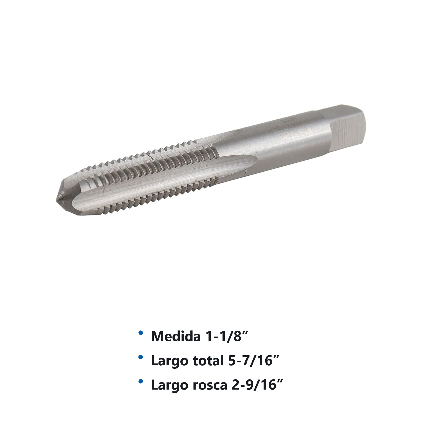 MACHUELO PLUG 1-1/8" X 7 A.C. - Imagen 2