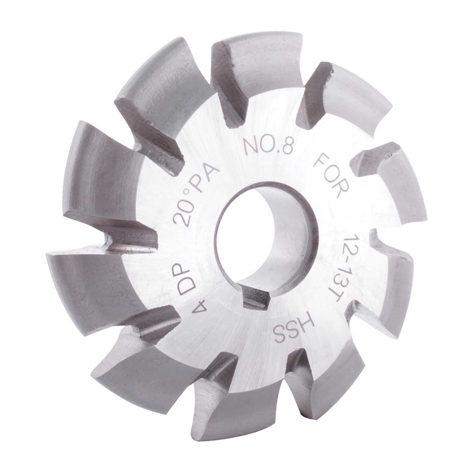 Juego de Cortadores para Engrane 20° Acero de Alta Velocidad 20DP 2.5" Weston (8 Piezas)