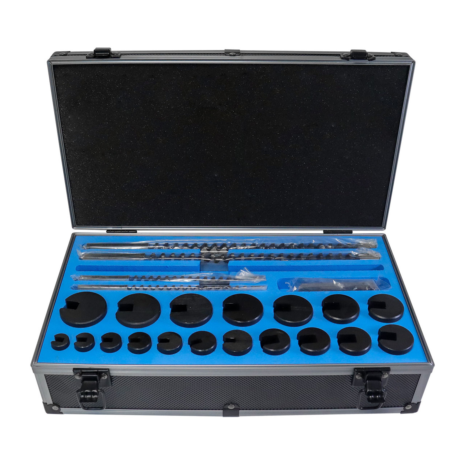 JGO. BROCHAS 1/8"B, 3/16"B ,1/4"C , 3/8"C. 27PC. - Imagen 2