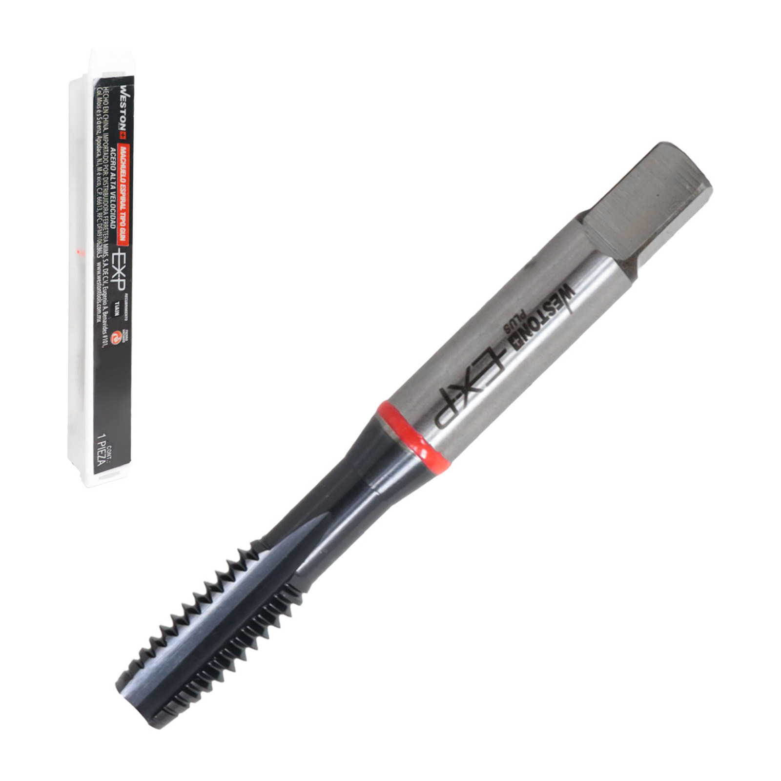 Machuelo Tipo Gun con Recubrimiento TiALN 5/8"-11 para Fierro Vaciado EX-P