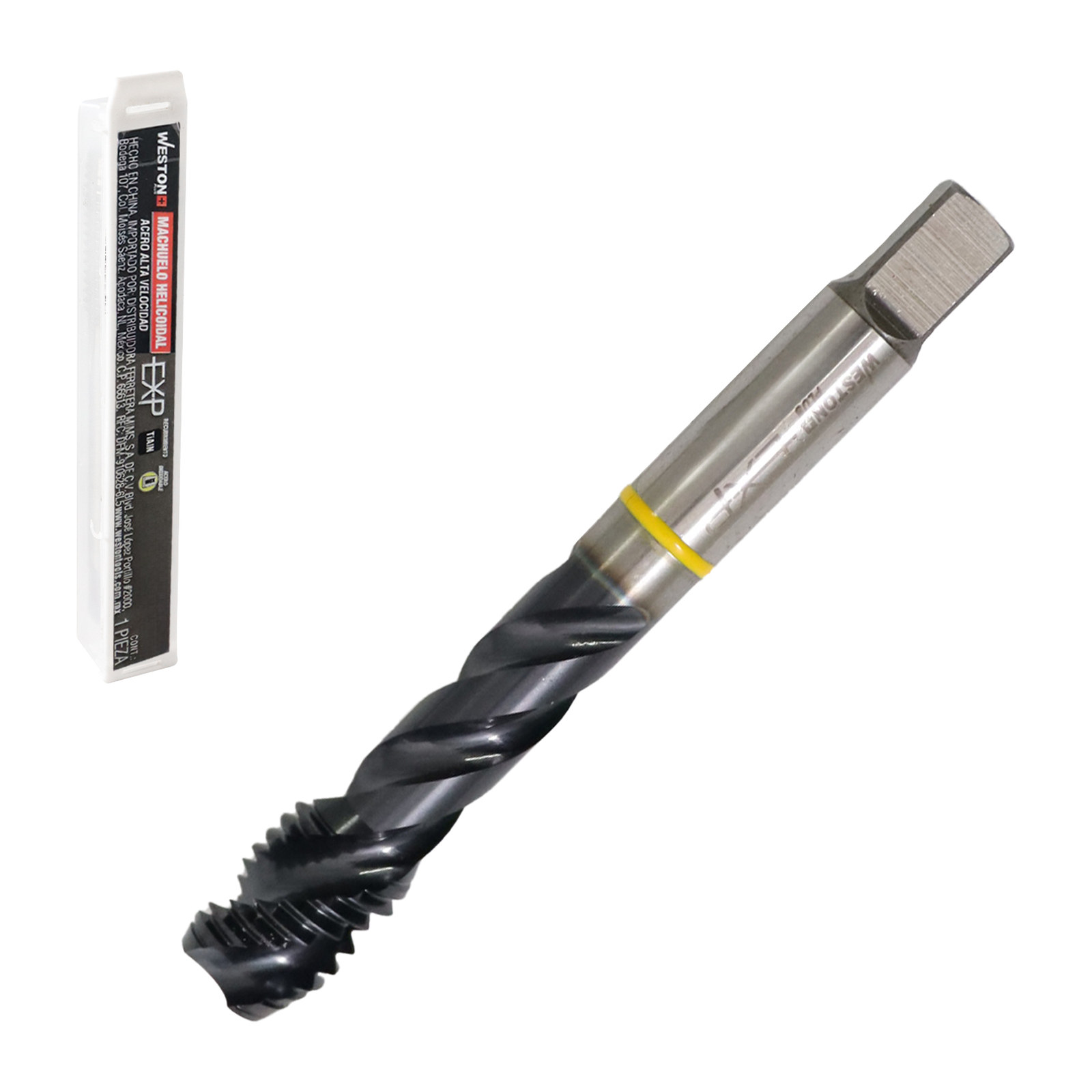 Machuelo Helicoidal con Recubrimiento TiALN 5/8"-18 para Acero Inoxidable EX-P