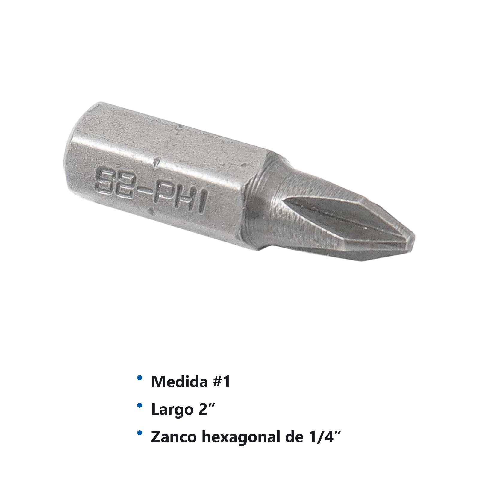 PUNTA P/DES.PHILIPS 1 X 2" (PRECIO POR PIEZA, EMPAQUE CJA C/20 PZS) - Imagen 4