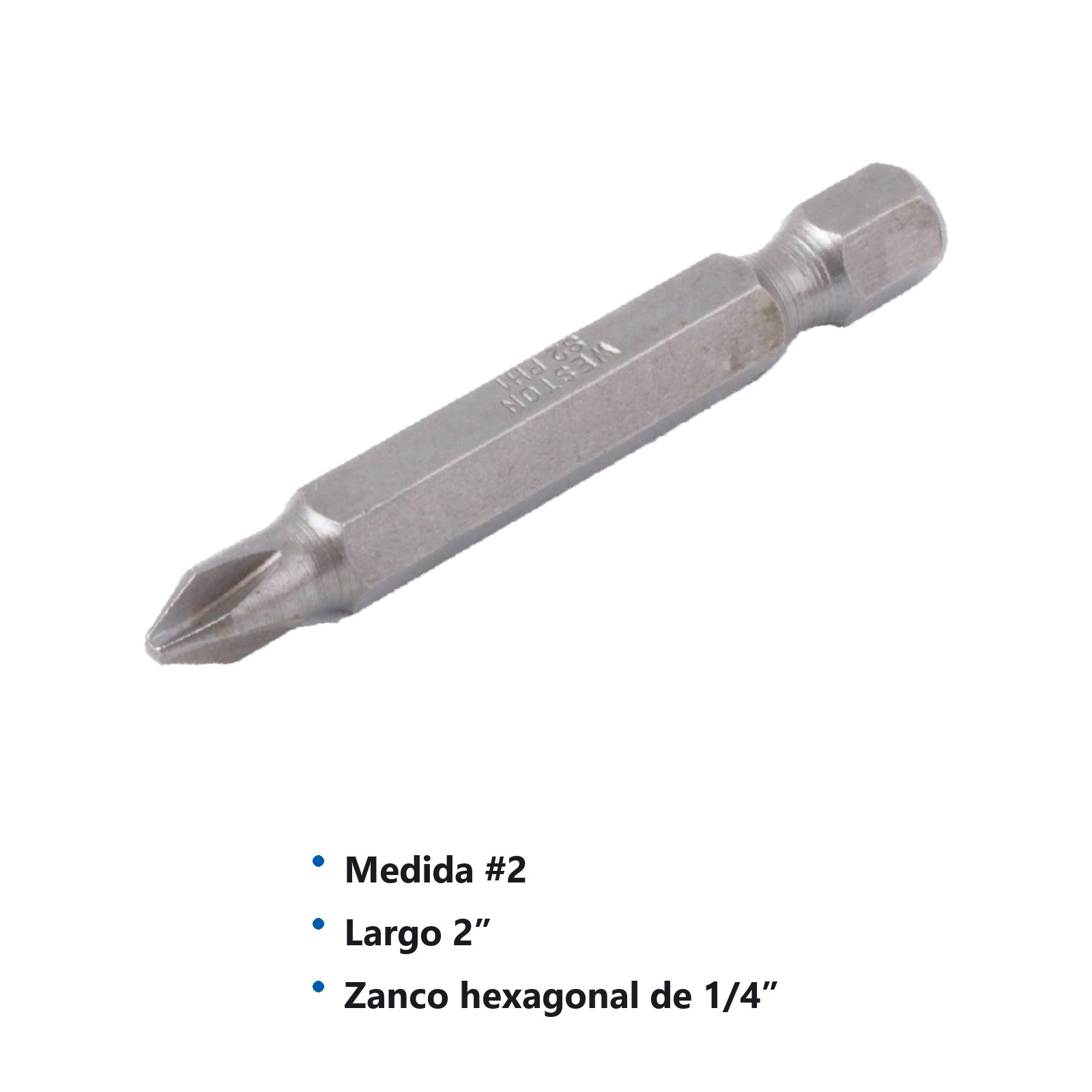 PUNTA P/DES.PHILLIPS 2X2" (Precio x pieza - Empaque c/10 pzas) - Imagen 4