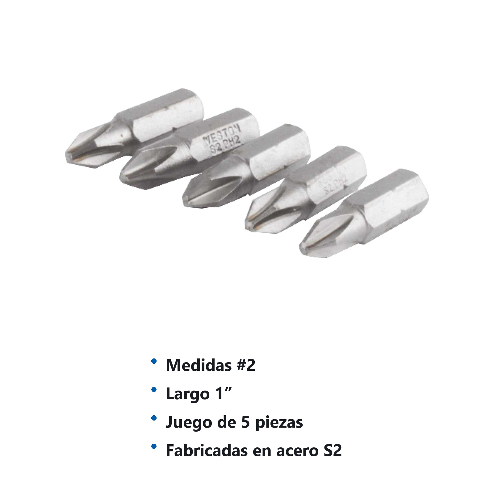 JGO.5 PZS.PUNTA P/DES. PHILLIPS 2X1" - Imagen 3