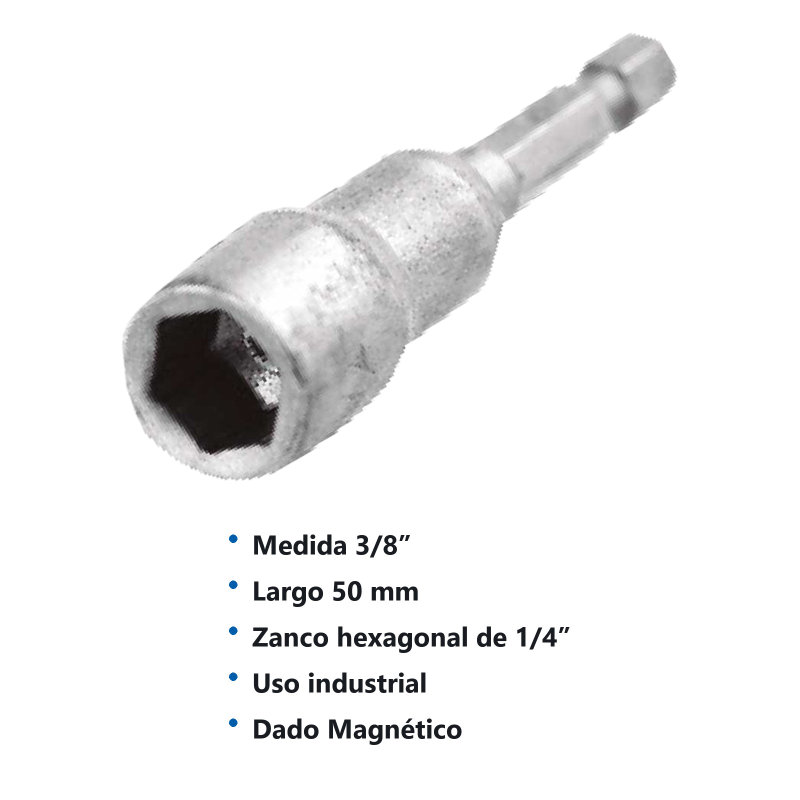 DADO MAGNETICO 3/8 50MM (Precio x pieza - Empaque c/5 pzas) - Imagen 3
