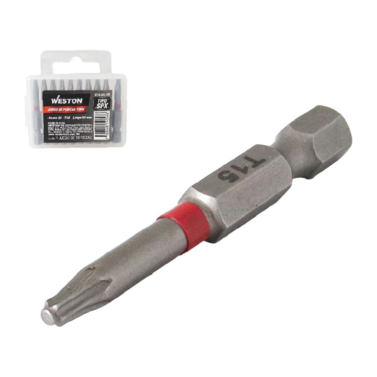 Juego de Puntas Torx T15 50 mm Weston