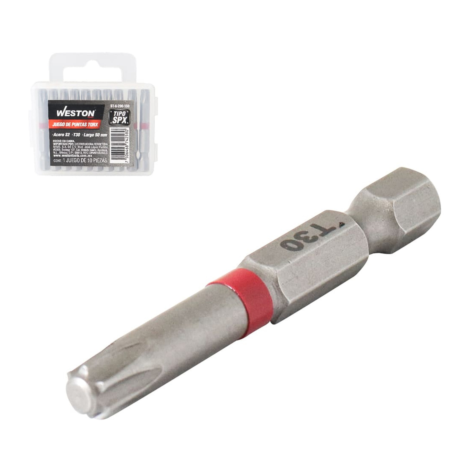 Juego de Puntas Torx T30 50 mm Weston