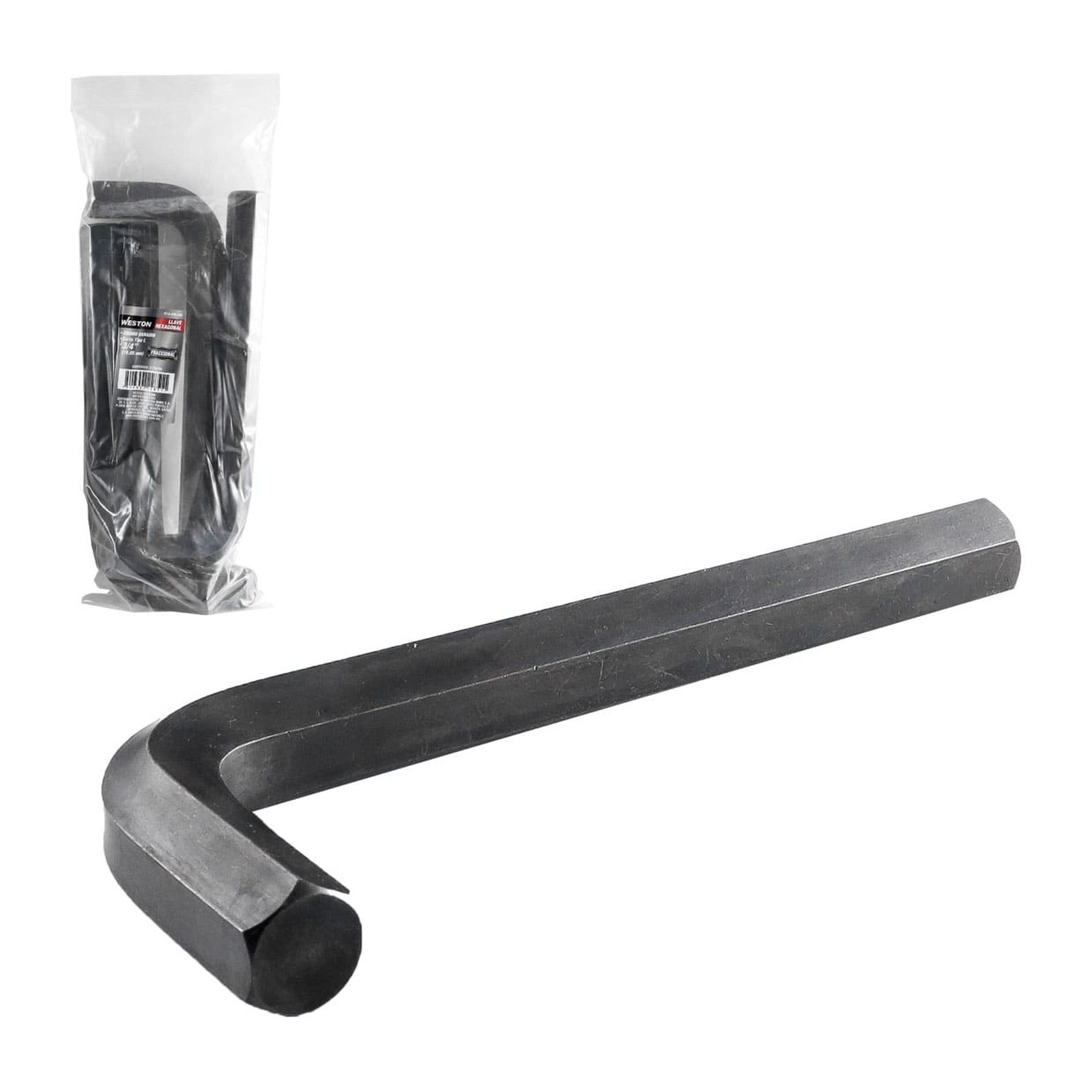 Llave Hexagonal Tipo L Corta CrV 3/4" Weston