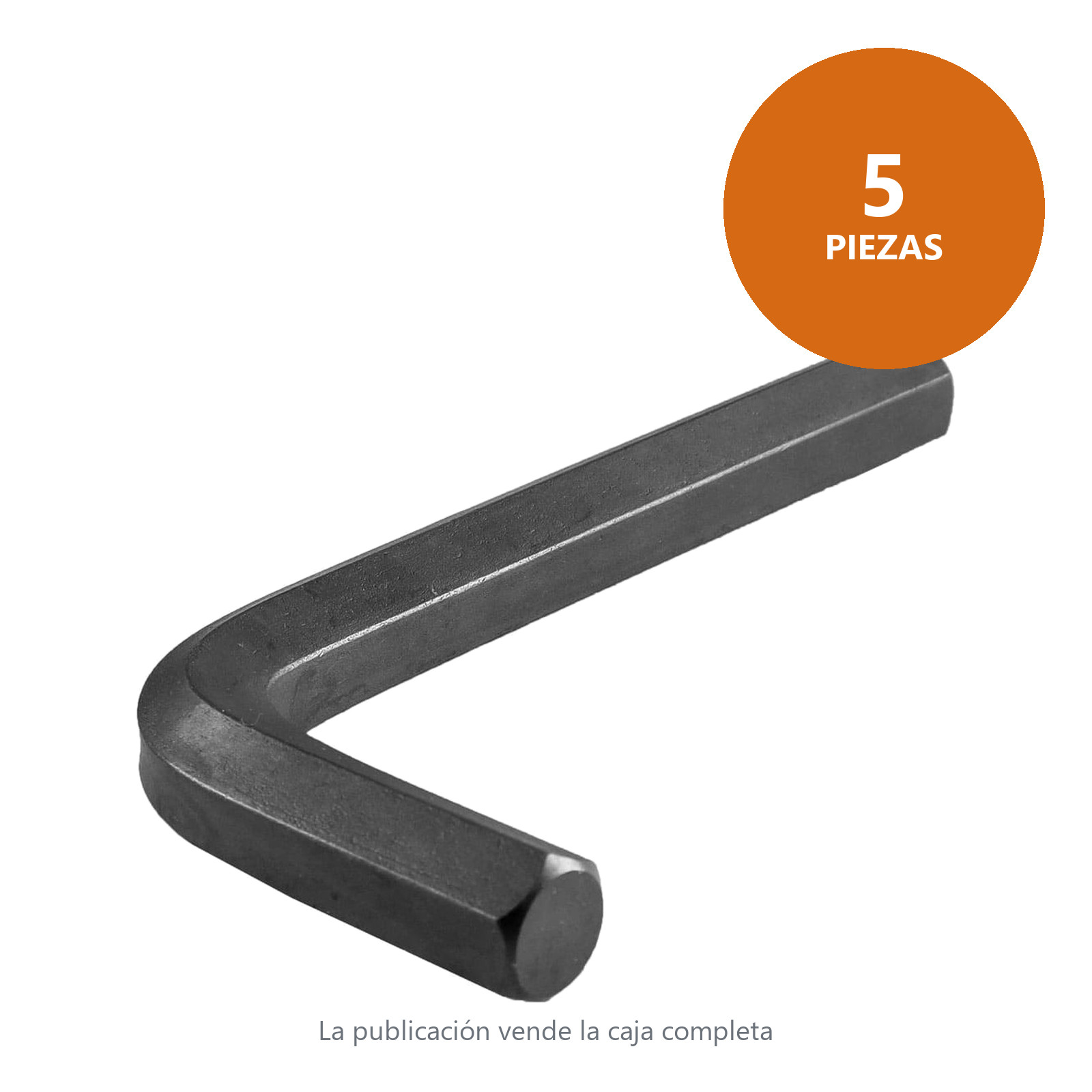 LLAVE HEXAGONAL L CORTA CrV  17MM  (PRECIO X PZA - EMPAQUE C/5 PZAS) - Imagen 3