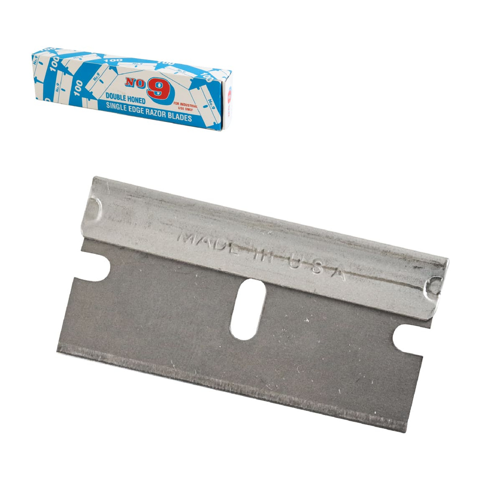 Navaja de Un Filo Acero al Carbono 1095 US Blade (Caja con 100 piezas)